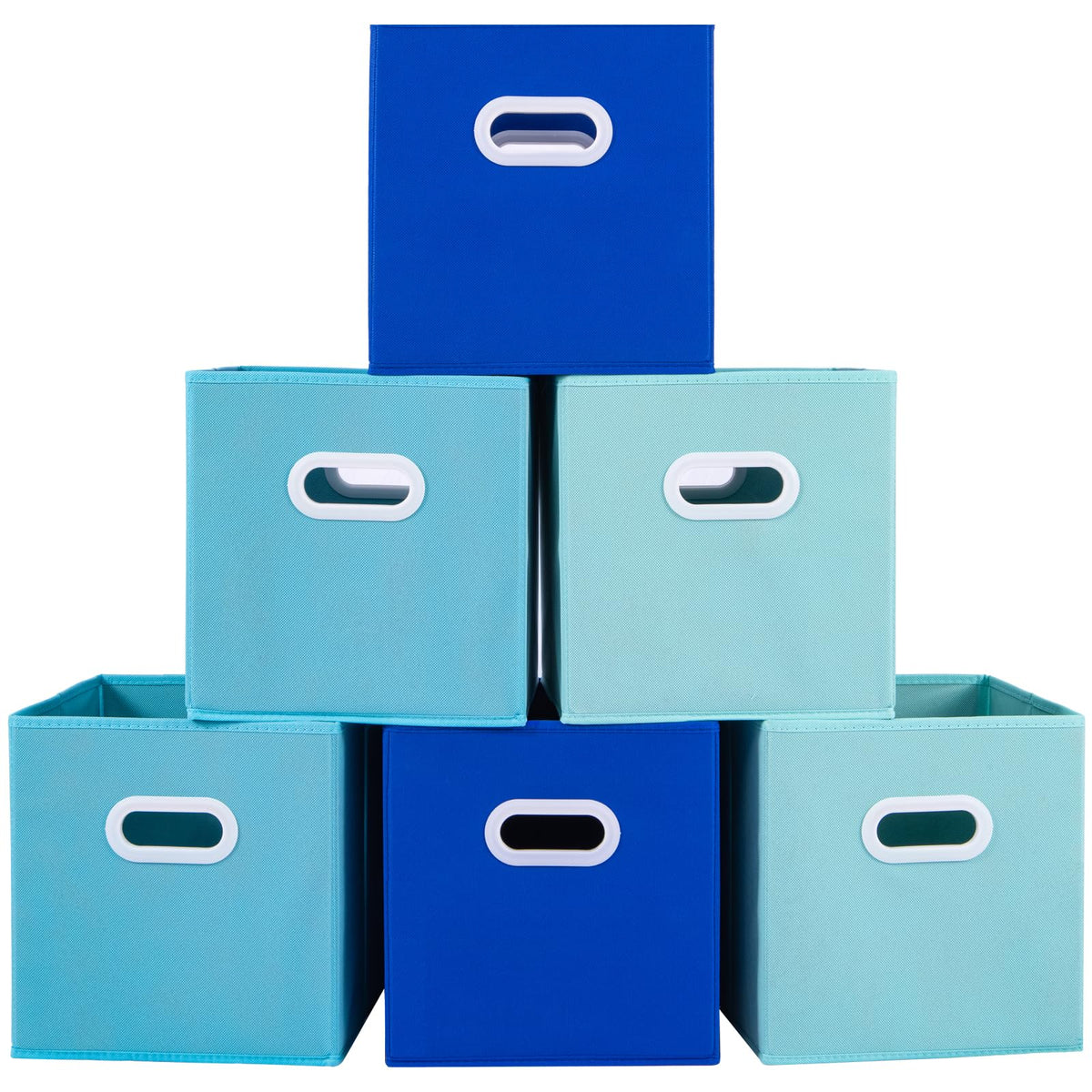 Stero Fabric Storage Cubes Bins, 11 Inch Fun Colored Foldable Storage ...