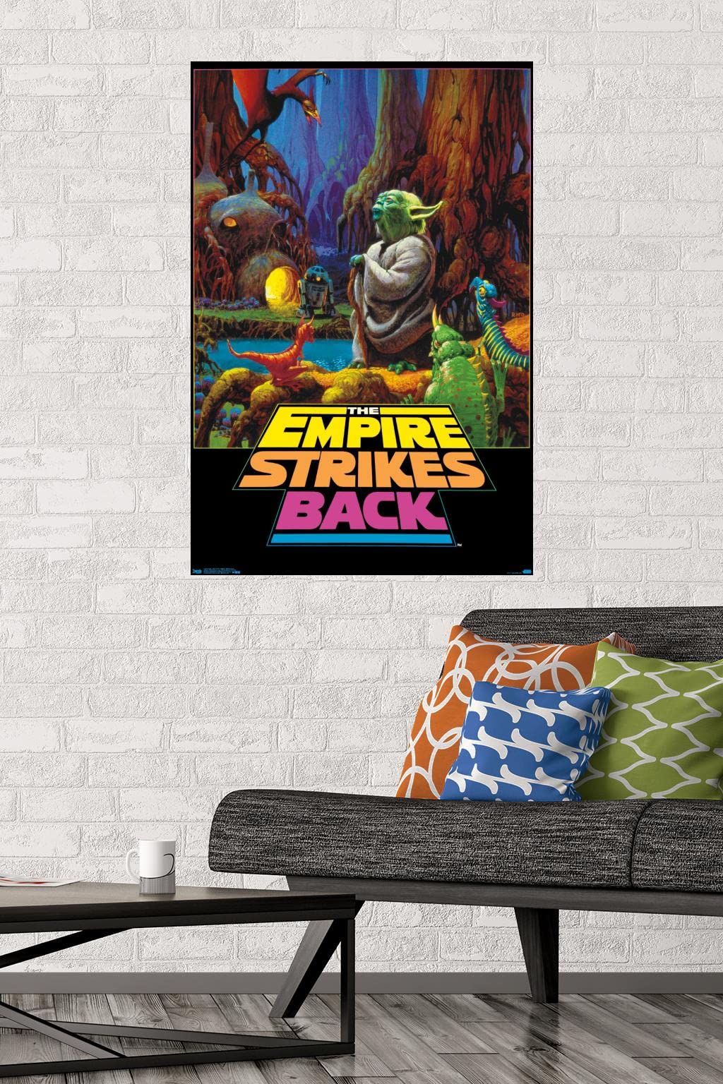 Trends International Neon-Star Wars-Empire Strikes Back Wall Poster, 22.375 In X 34 In, Unframed Version