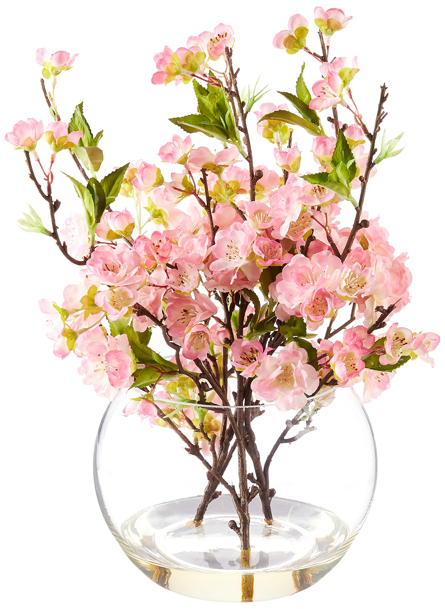 Nearly Natural Cherry Blossom in Large Vase