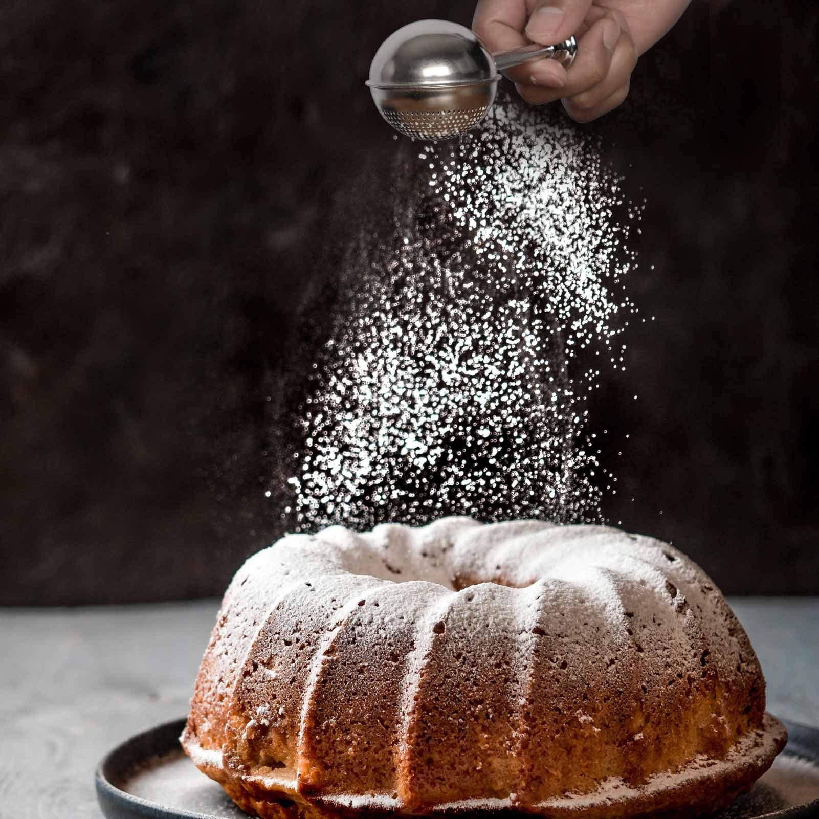 Hulisen Set Of 2 Flour Duster For Baking, Powdered Sugar Shaker Duster, 18/8 Stainless Steel Pick Up And Dust Flour Sifter With