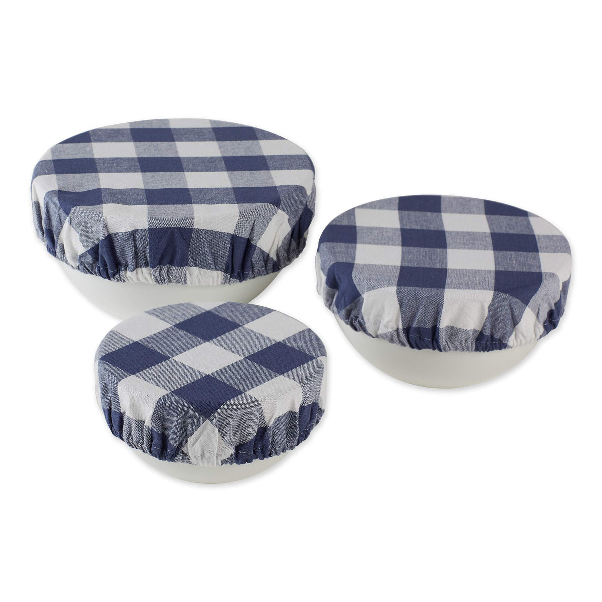 Dii Reusable Cloth Bowl Cover Collection Machine Washable, Cotton With Elastic Stretch For Food Storage, 10.25''/8.25''/7.5'' Di