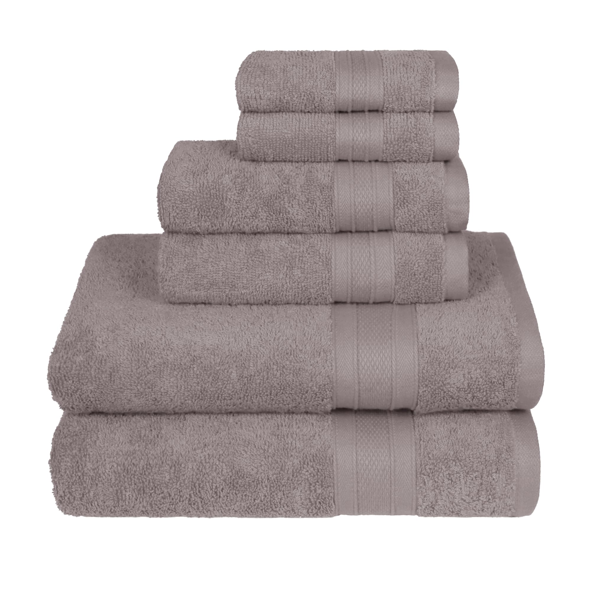 Trident Soft Comfort Air Rich Towels For Bath, 100% Cotton Towel, Super Soft, Highly Absorbent, 6 Pieces Towel Set, 500 Gsm - Ch