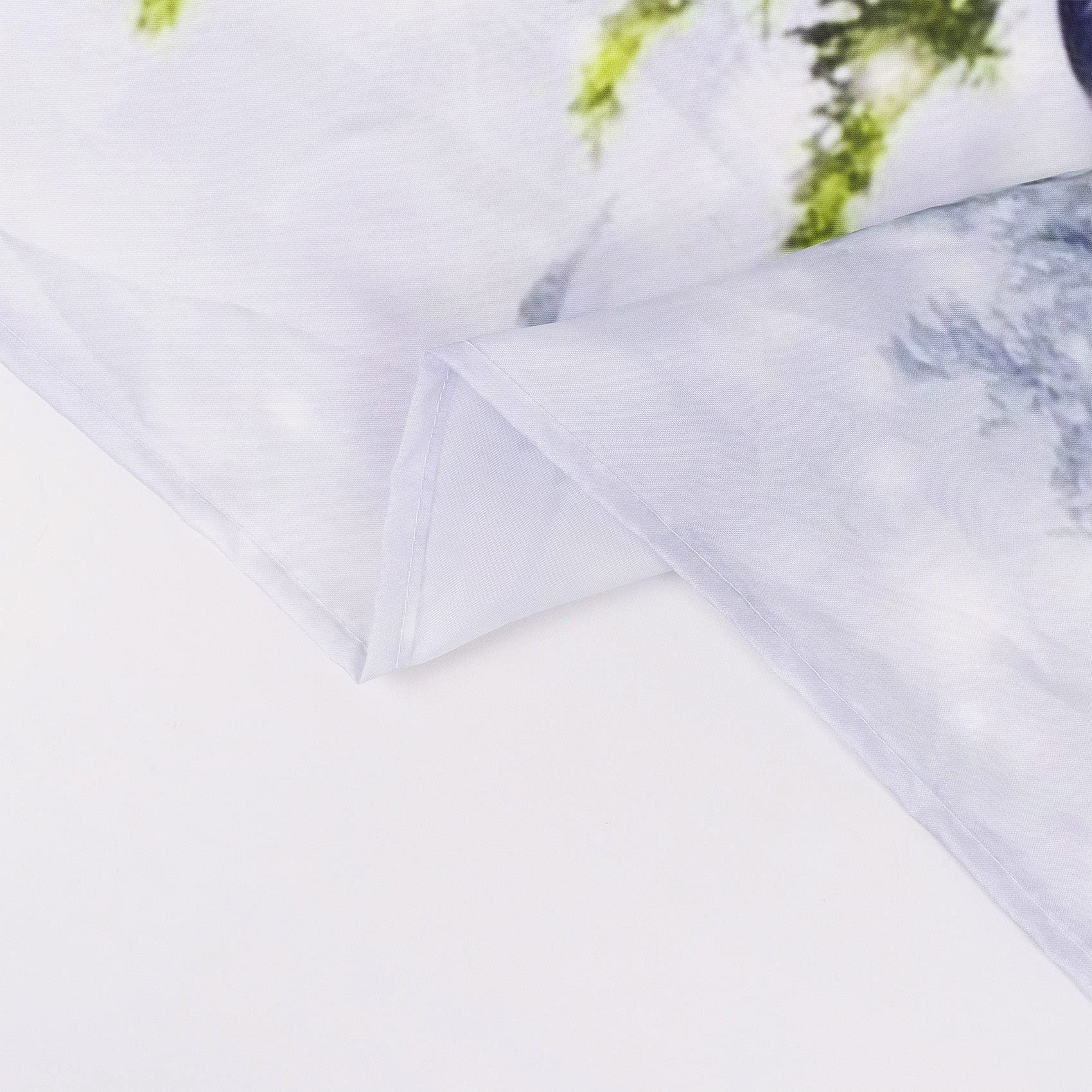 Eobtain Christmas Pine Tree Shower Curtain Silver Blue Xmas Balls Gifts Bow Winter Forest Snow Scene White Snowflake Bathroom Cu