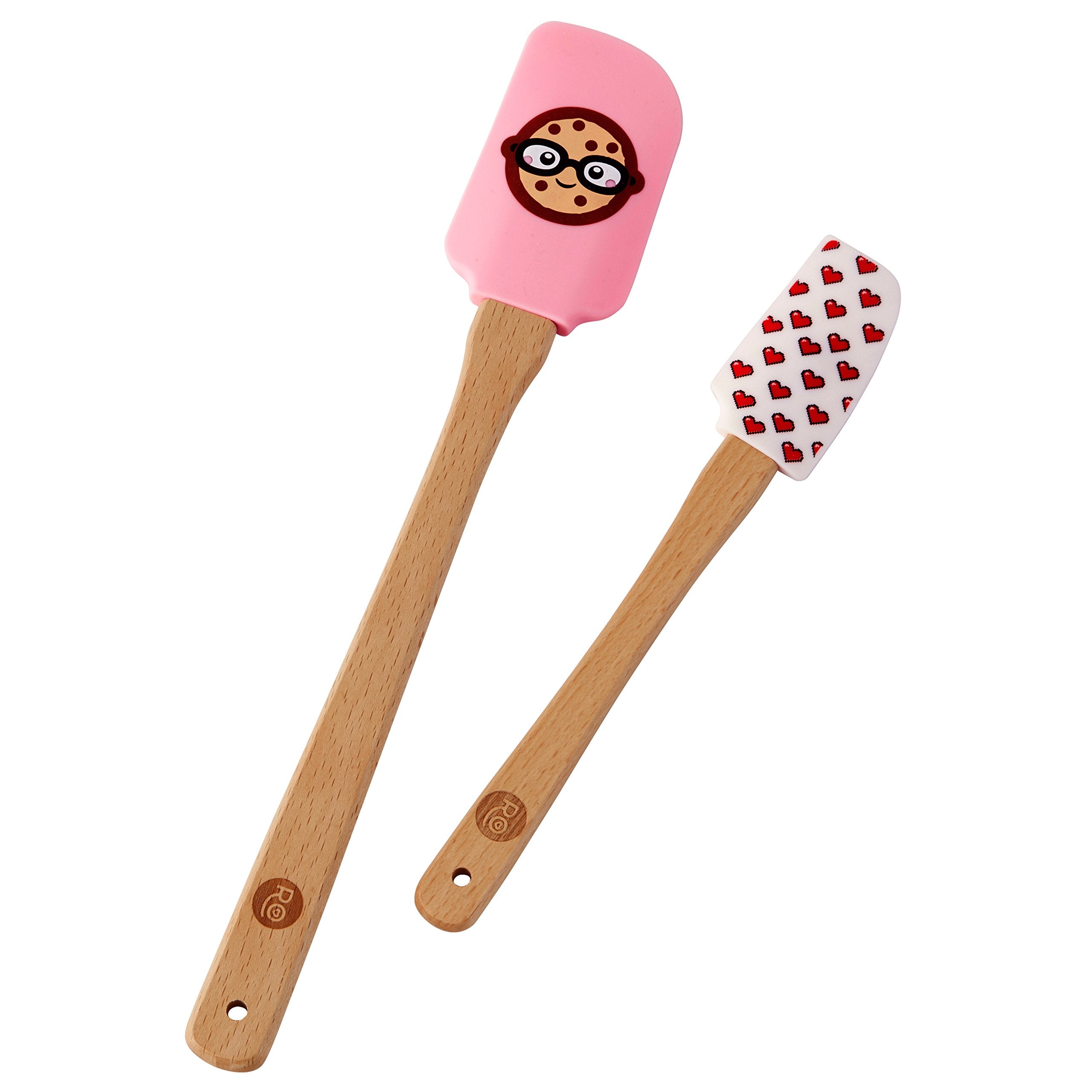 Wilton Rosanna Pansino Wilton Nerdy Nummies Silicone Spatulas, 2-Count Silicone Spatula Set