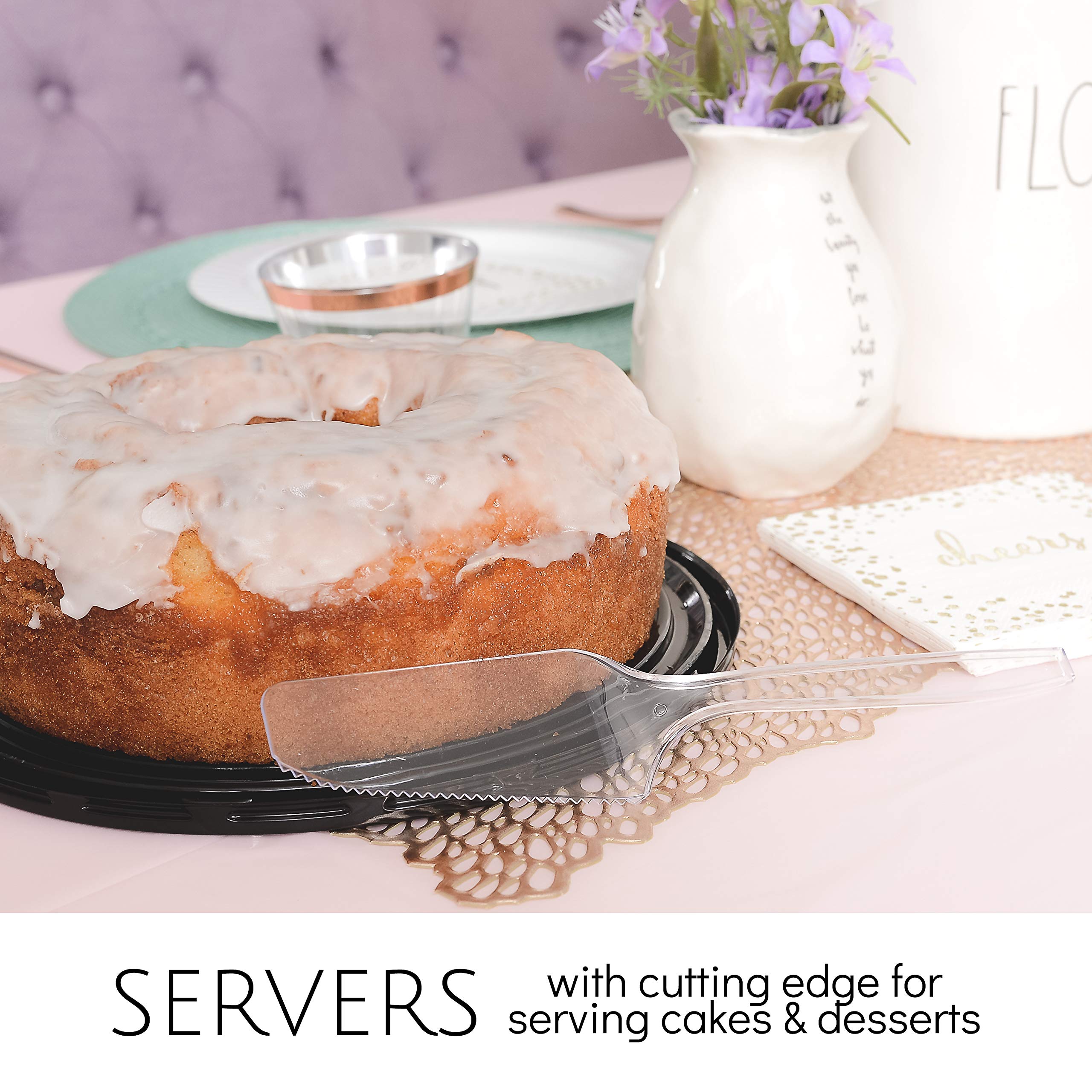 Plasticpro Clear Serving Utensils (24, Serving Utensils Set)