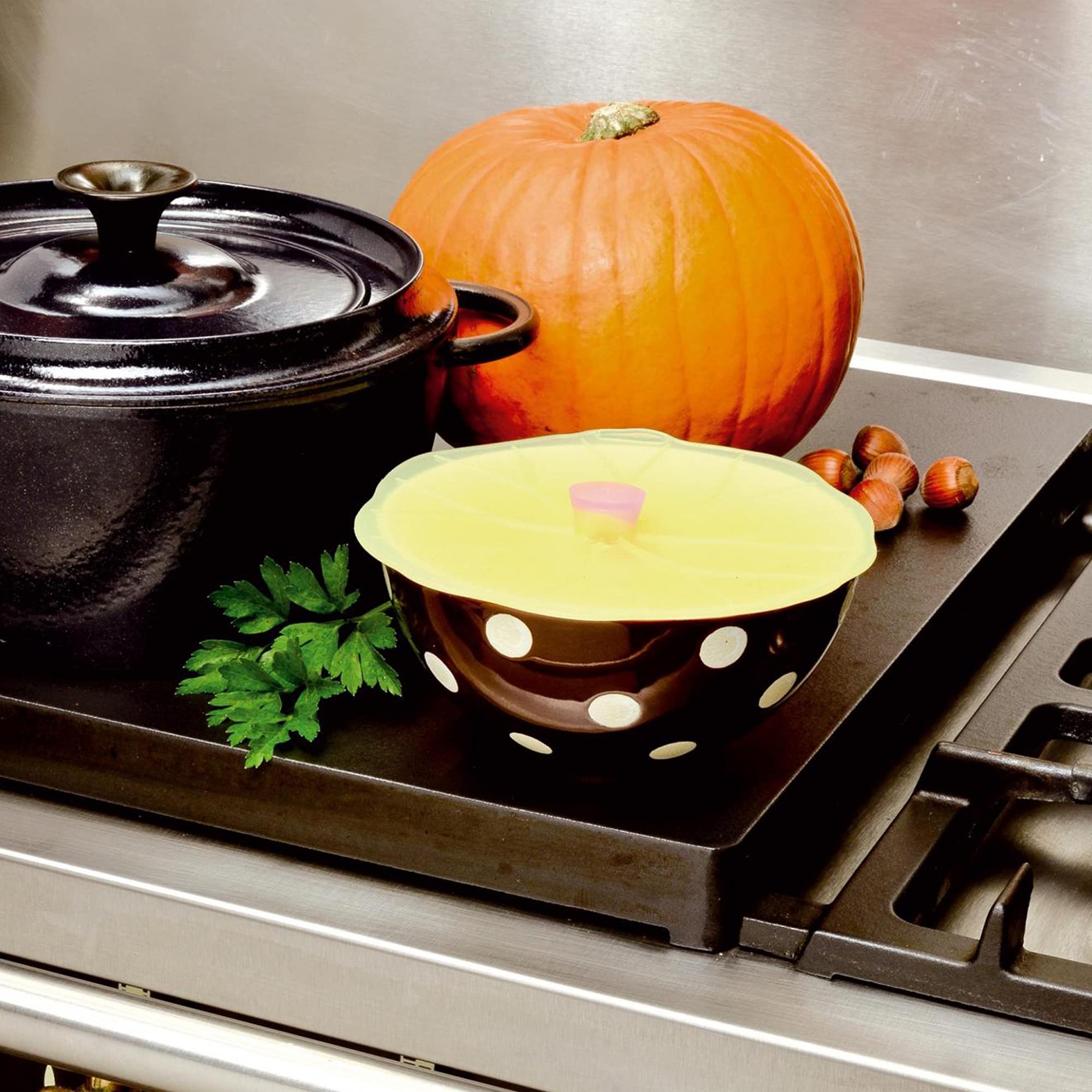 Charles Viancin - Lilypad Silicone Lid For Food Storage - 13''/33Cm - Creates An Airtight Seal On Any Smooth Rim Surface - Bpa-F