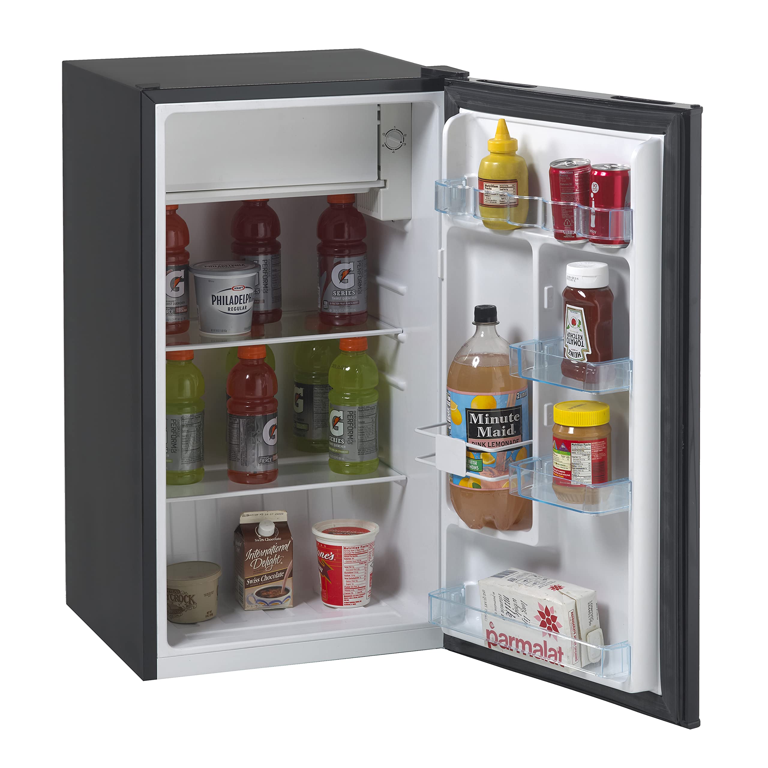 Avanti Rm3316B Compact Refrigerator For Home Office Or Dorm, With Reversible Door, Energy Star Rated Mini Fridge, 3.3-Cu.Ft, Bla