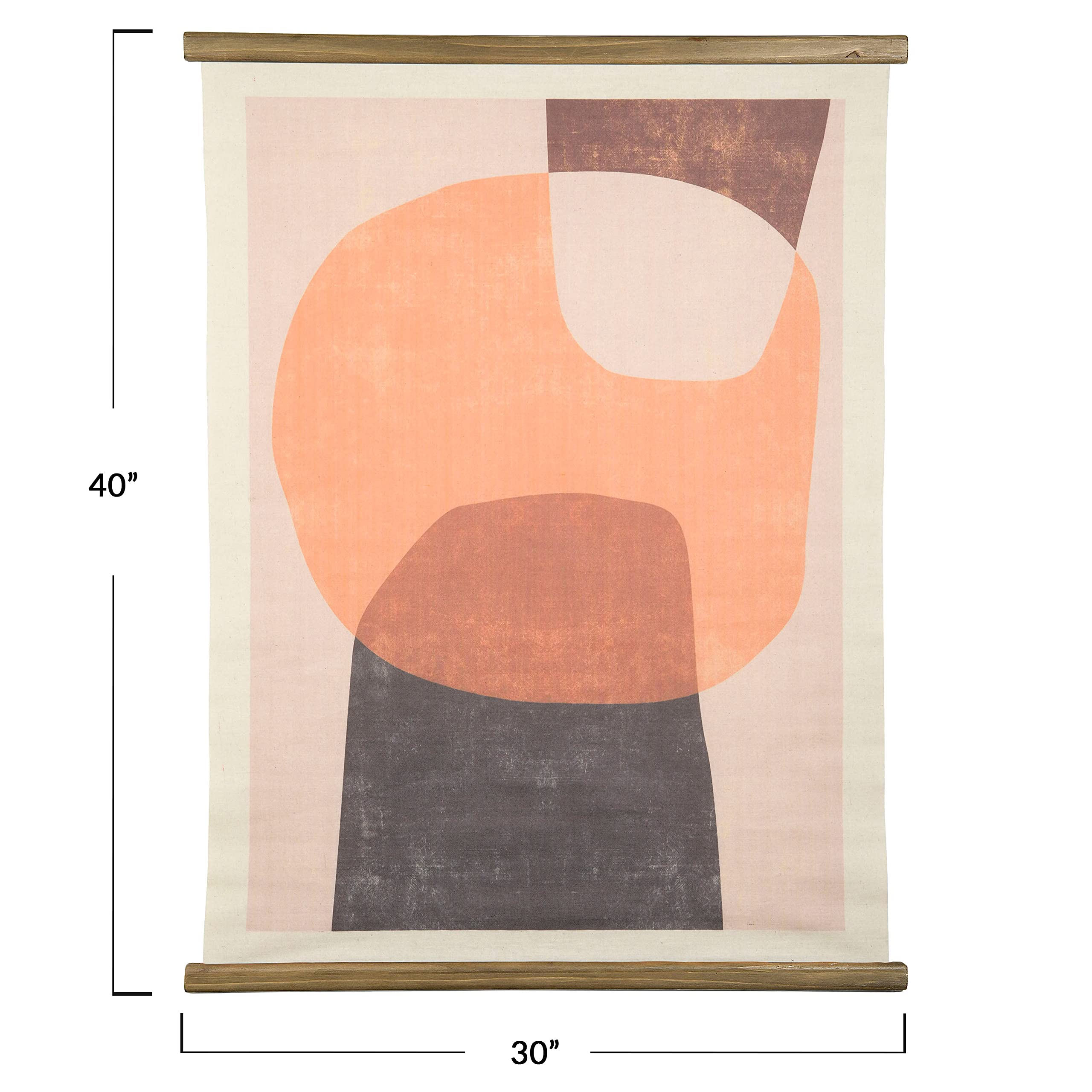 Main + Mesa Canvas Scroll Abstract Wall Decor