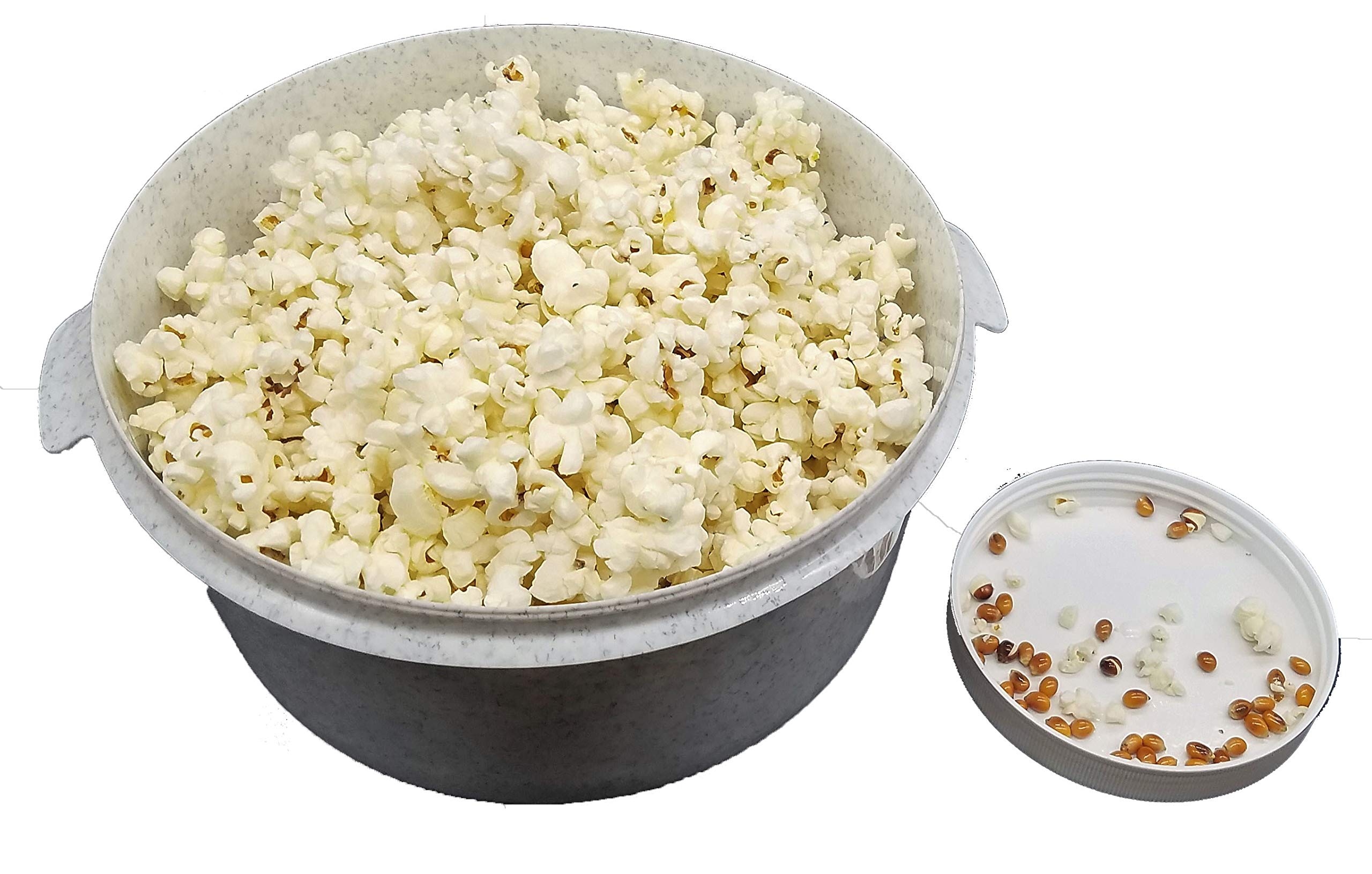 Apsi Store Kernel Katcher Popcorn Bowl Set - Popcorn Sifter Shaker Kernel Catcher And Separator, Large And Reusable With Lid, Di