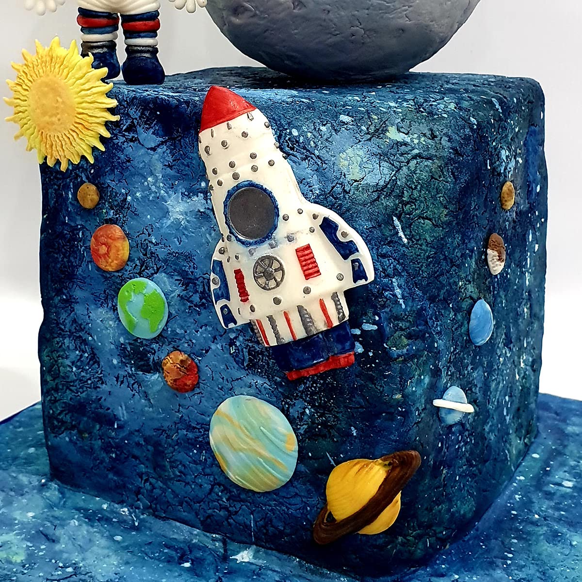 Katy Sue Space Rocket Silicone Mold For Cake Decorating & Crafts. Rocket Is 3.9 X 2.4 X 0.7 Inches. For Fondant, Gum Paste, Suga