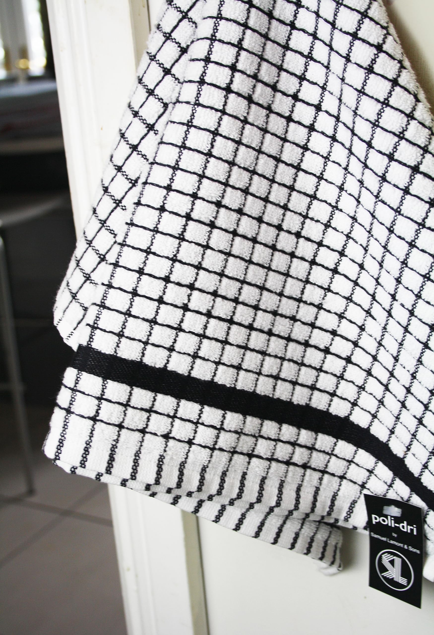 Samuel Lamont Poli Dri 100% Cotton Dish Towel - Black