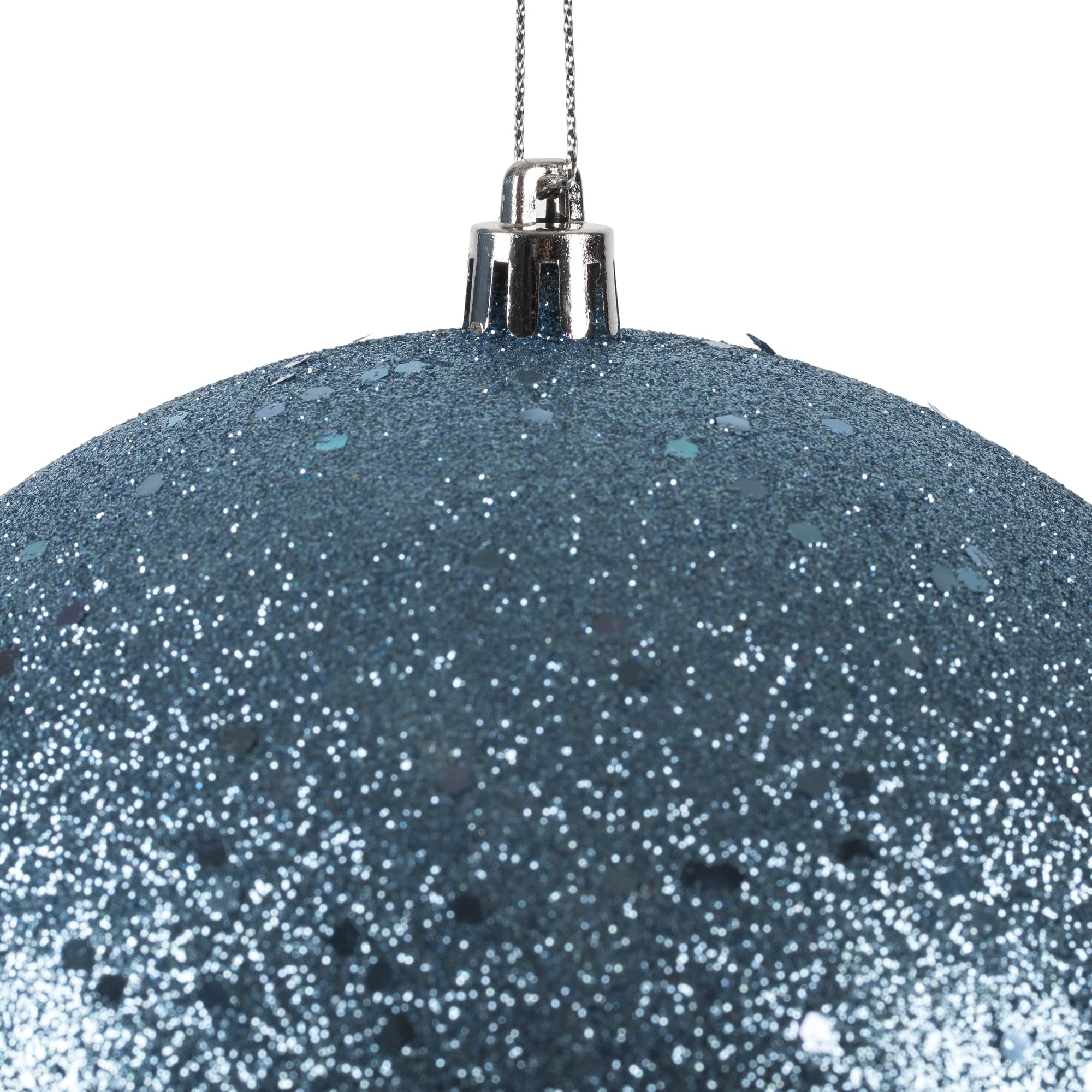 Vickerman 6 Periwinkle 4-Finish Ball Ornament Set.Includes 4 Ornaments per Box.