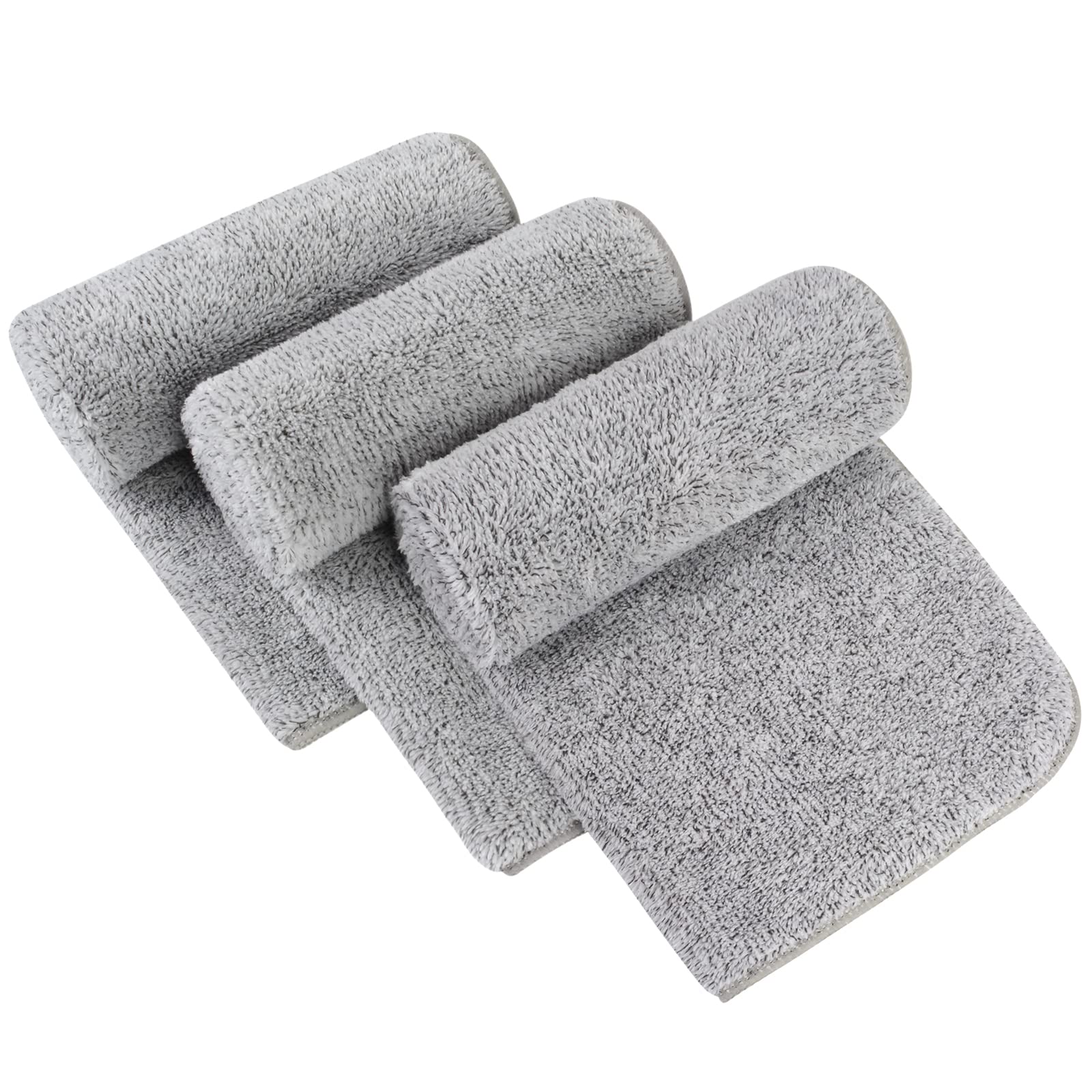 Sinland Microfiber Hand Towel For Bathroom Super Soft Bamboo Charcoal Makeup Remover Cloth Washcloth For Home Spa Sports Face Cl