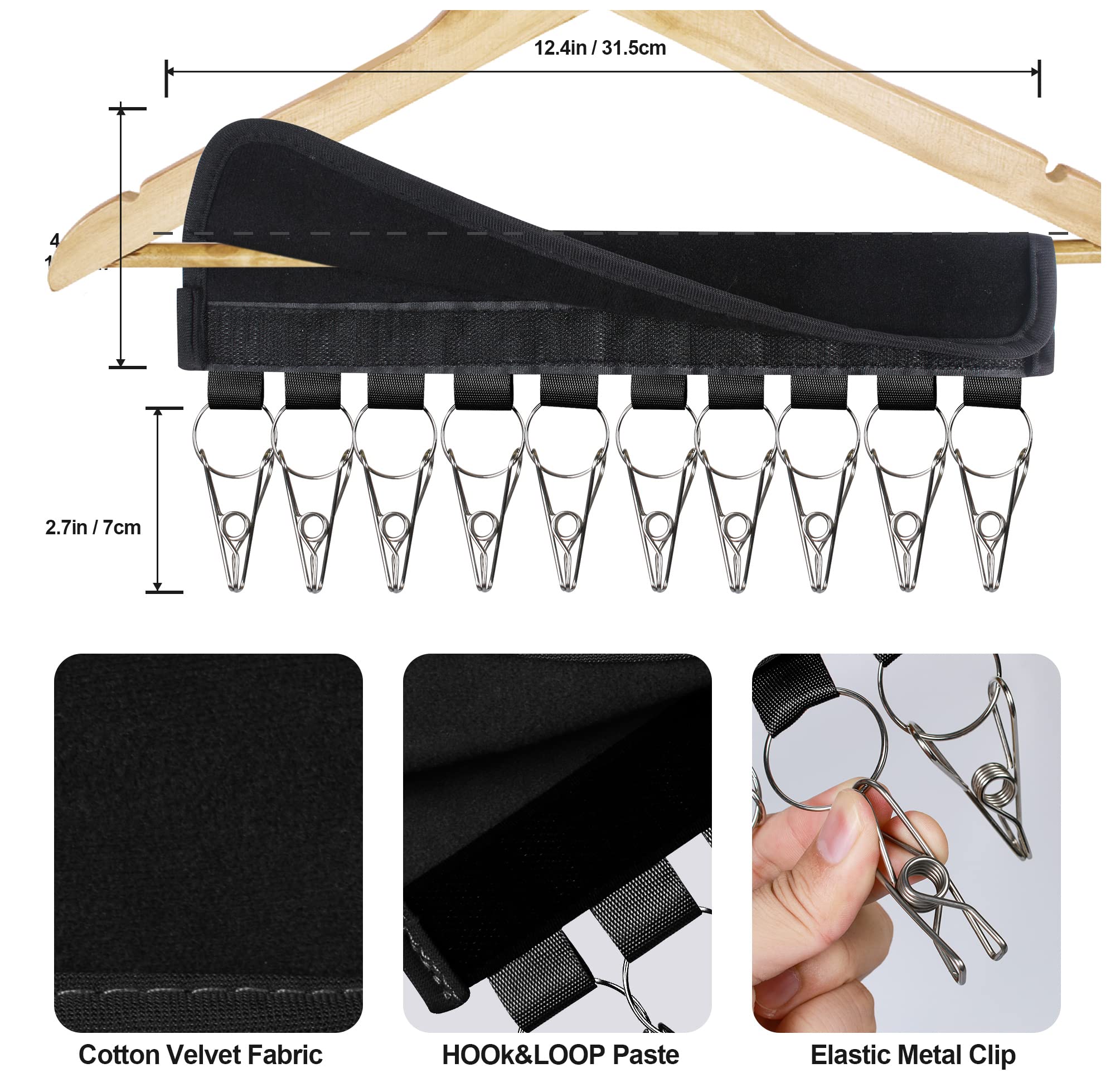 Hat Rack For Baseball Caps, 3Pack Hat Organizer, Hang Hat Hanger For Closet, Hat Storage Clips Holder For Ball Cap Winter Beanie