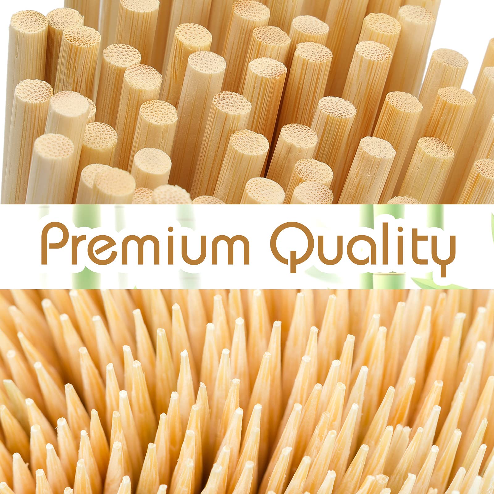 Hansgo Barbecue Skewers, 5 Mm 12 Inch Natural Kabob Sticks Best For Grill, Bbq, Kebab Or Fruit Sticks, 70Pcs