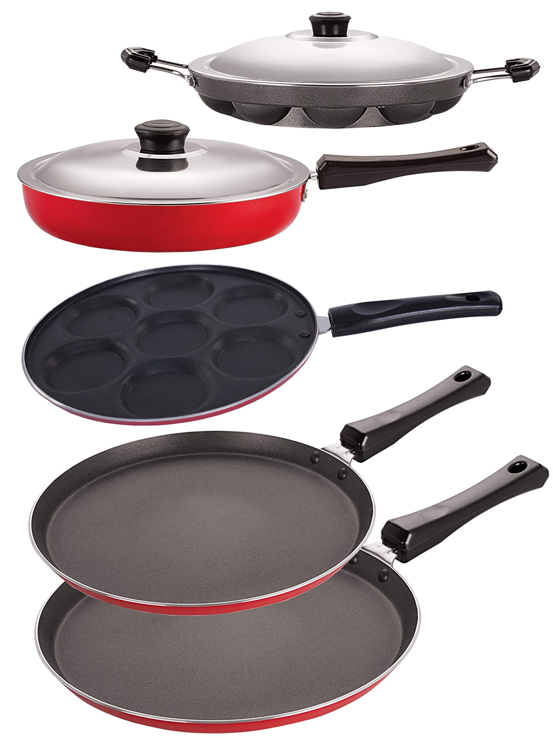 Nirlon NonStick Aluminium Odor Free 5 Piece Chemical Free Kitchenware Gift Set