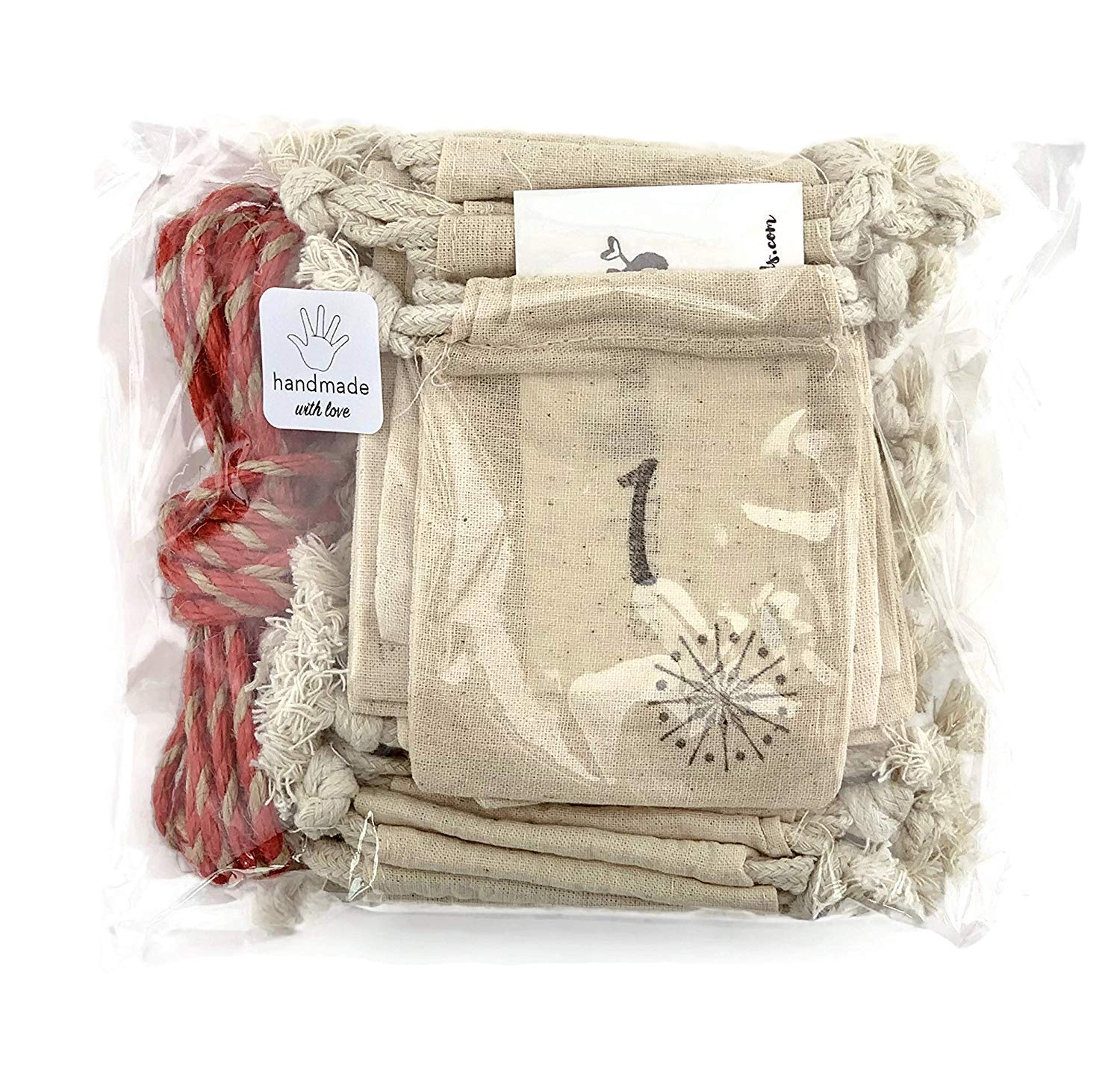 Christmas Countdown Calendar Bags Advent Calendar for Kids 25 Days of December