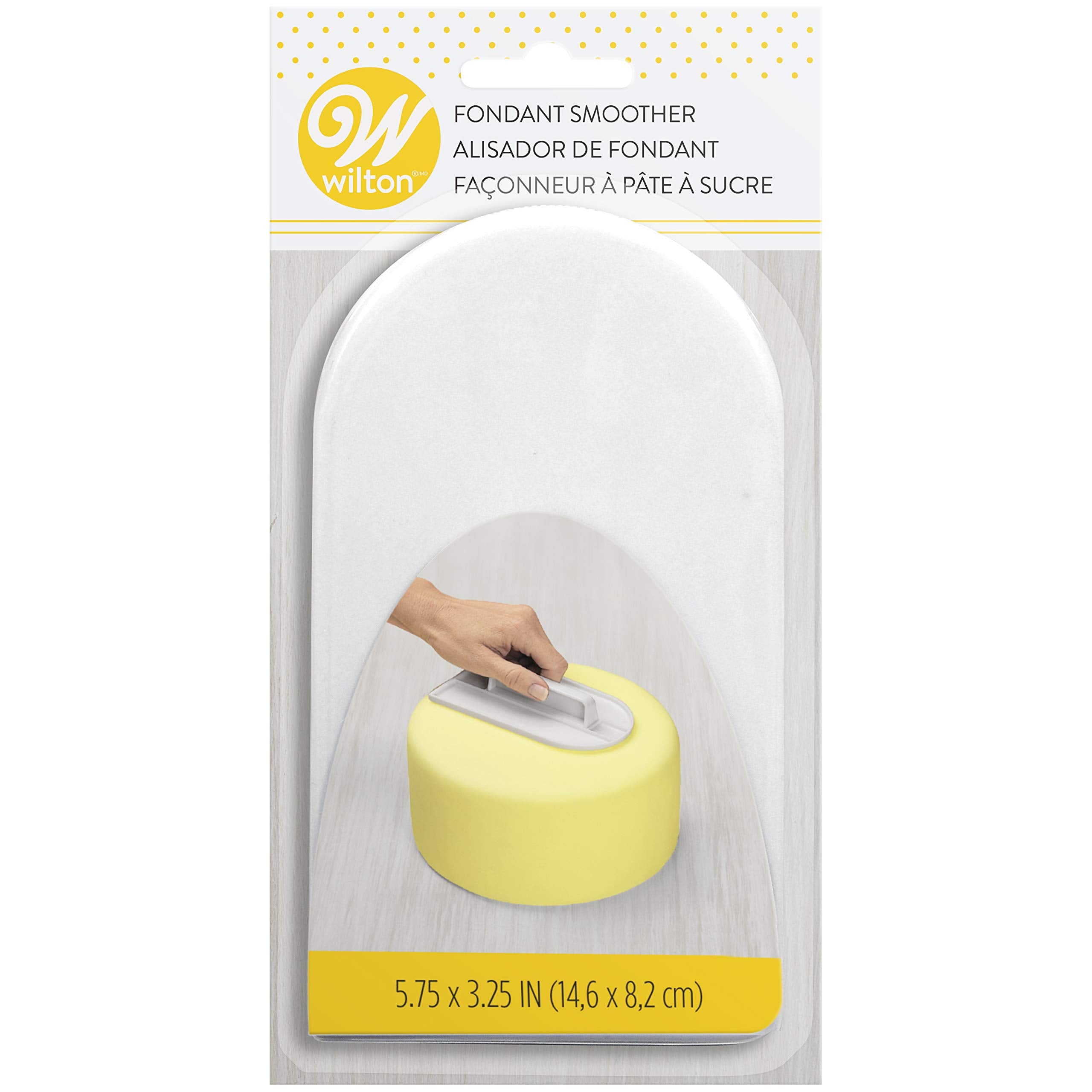 Wilton Easy Glide Fondant Smoother - Essential Cake Smoother For Perfect Fondant Shapes On Cakes And Treats, 5.75 In. Long X 3.2