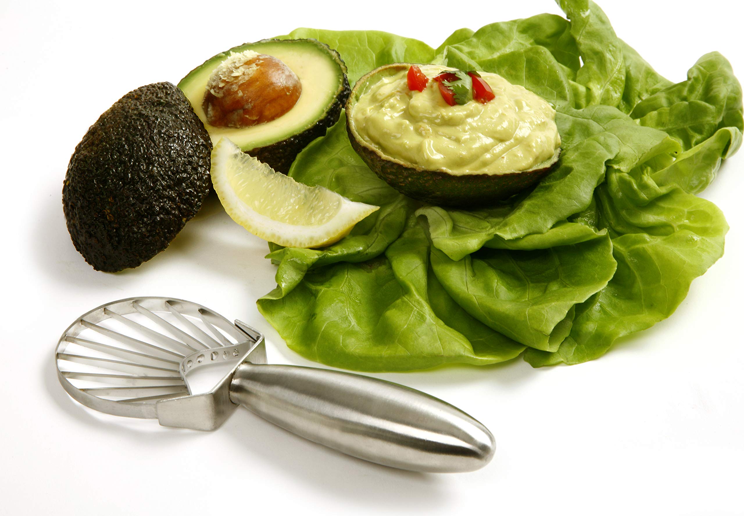 Norpro Stainless Steel Avocado Slicer, 7'' X 2.5'' X .75''