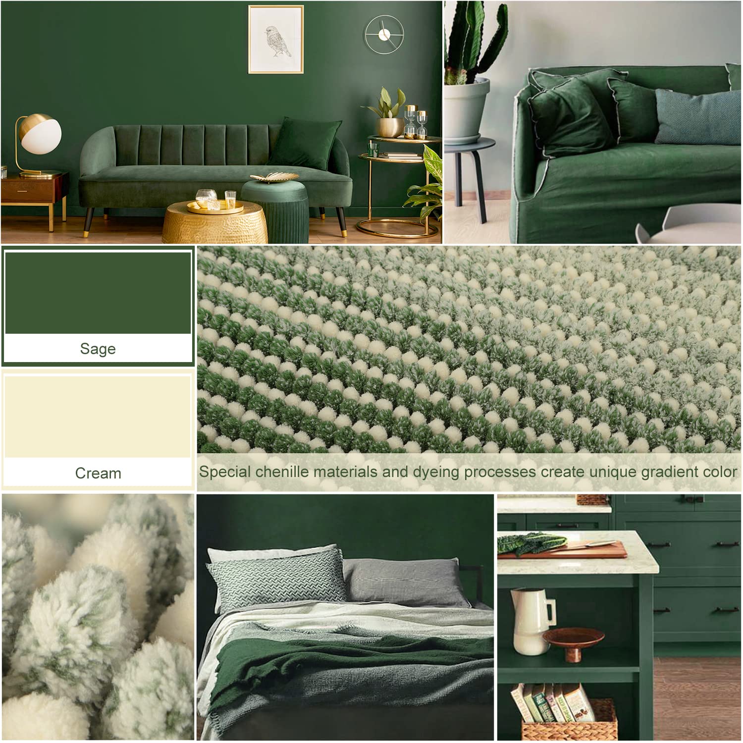 Bsicpro Large Bathroom Rugs, Bath Mat Rug For Bathroom Non Slip 22 X 60 Inches Water Absorbent Chenille Bathroom Runner Rugs Flo