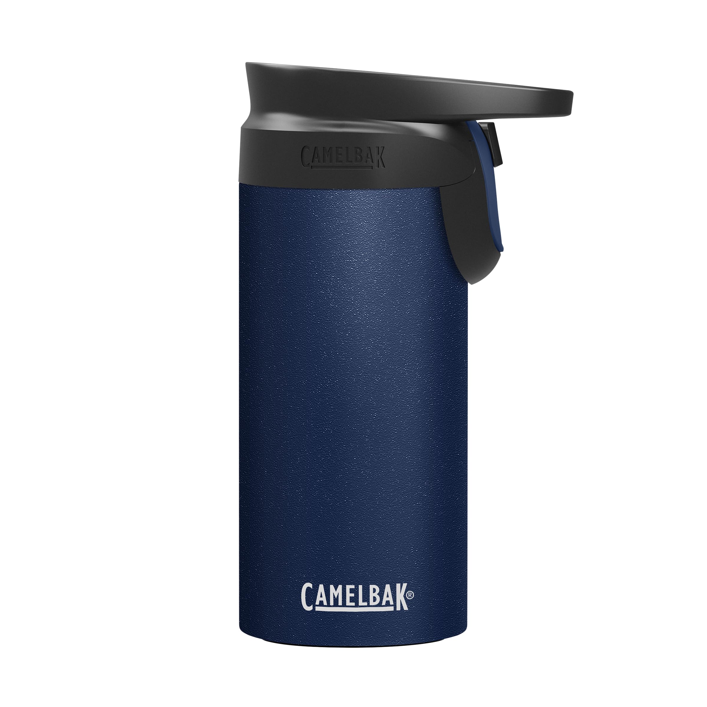 CamelBak Forge Flow Coffee & Travel Mug, Insulated Stainless Steel - Non-Slip Silicon Base - Easy One-Handed Operation - 12oz, N