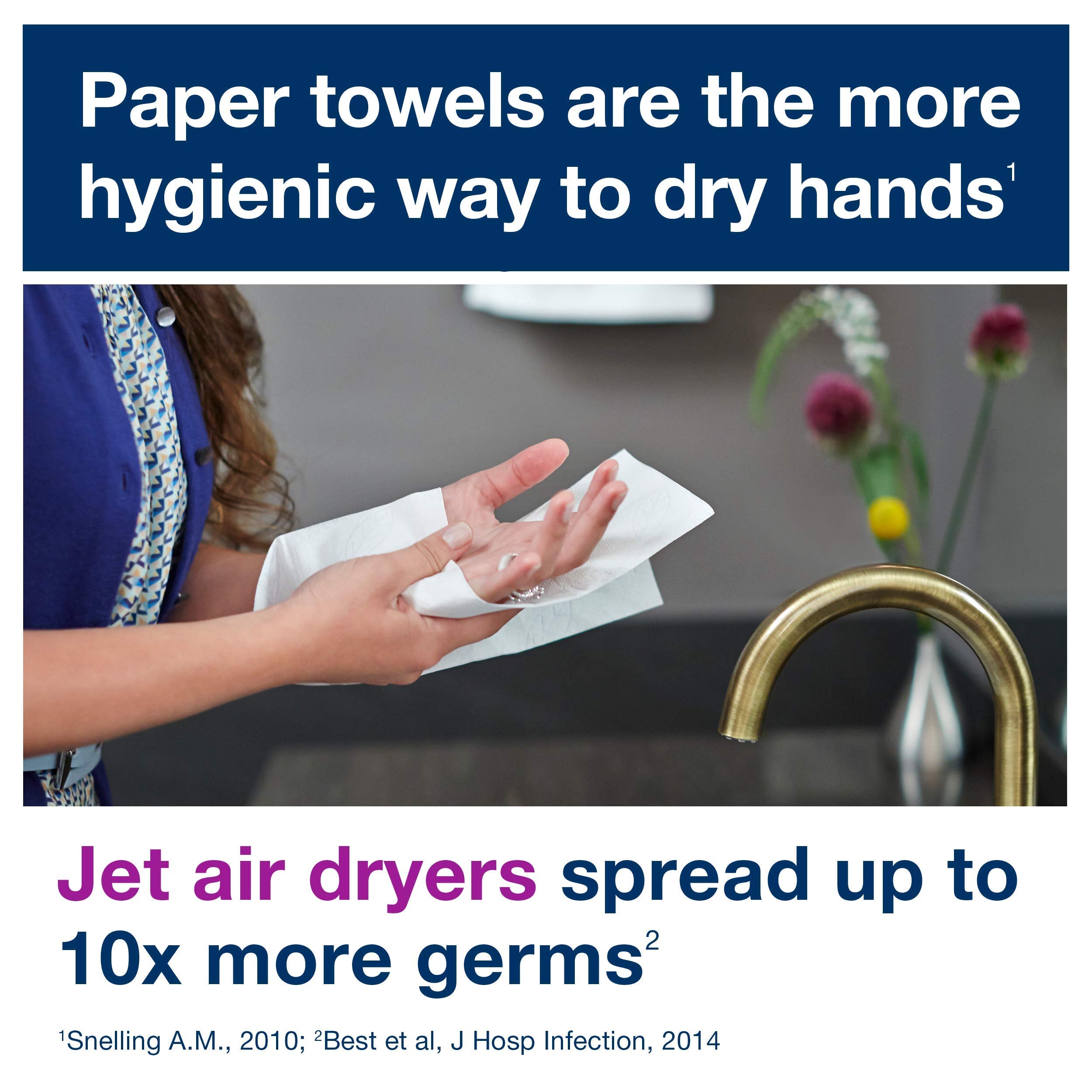 Tork Hand Towel Roll White H21, Universal, 100% Recycled Fiber, Rb8002 , 800 Foot (Pack Of 6)