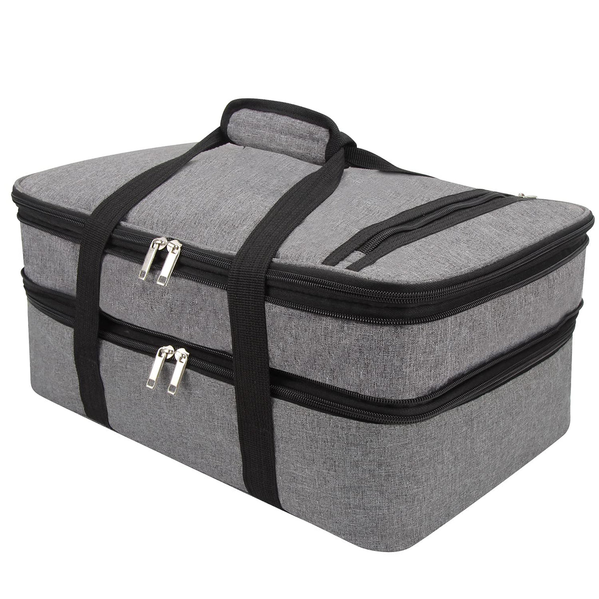 Fatolxx Insulated Casserole Dish Carrier Bag - Food Carriers For Hot Or Cold Travel Potluck Parties,Picnic,Cookouts,Beach (Grey)