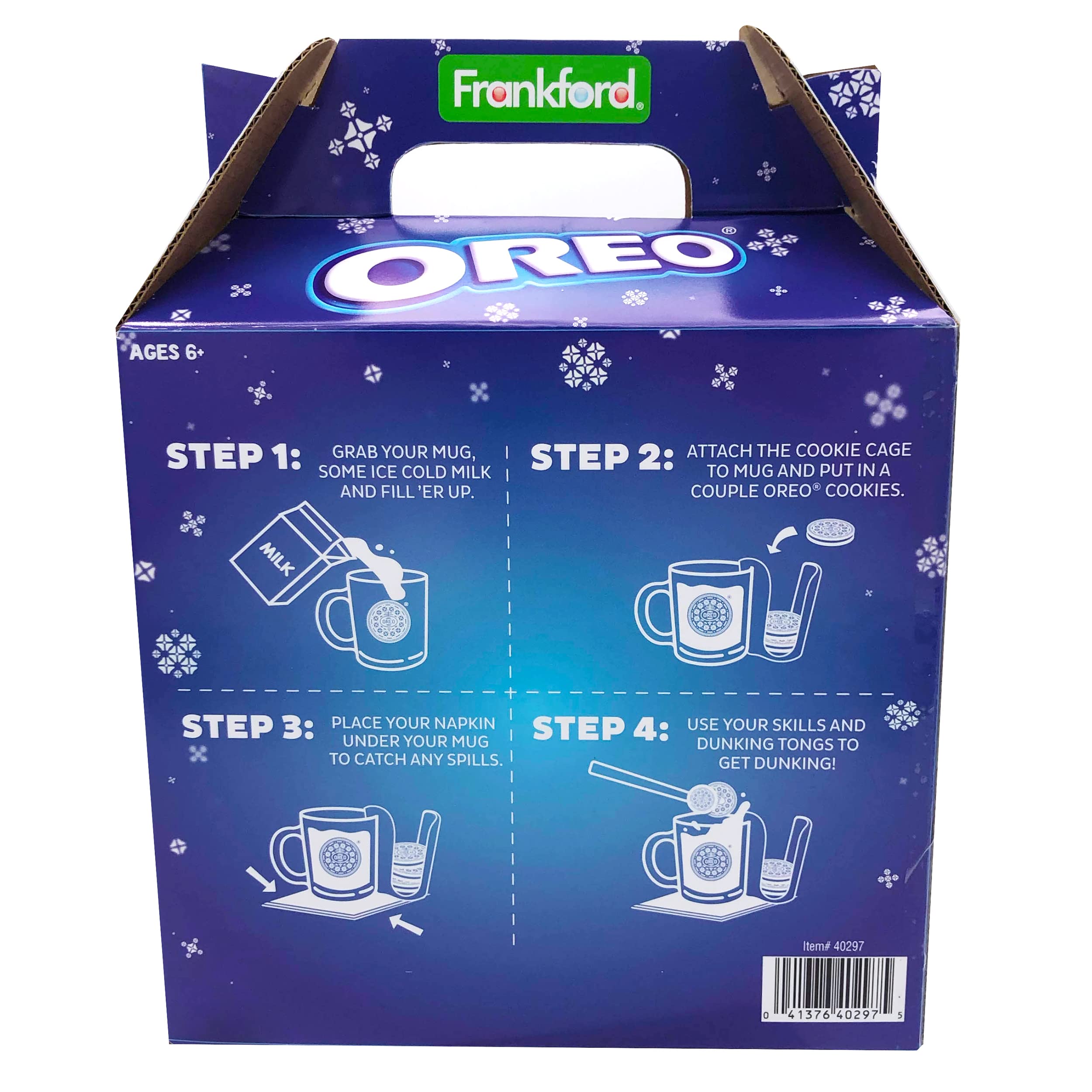 Oreo Ultimate Dunking Gift Set With Oreo Cookies, Glass Mug, Cookie Holder & Dunking Tongs