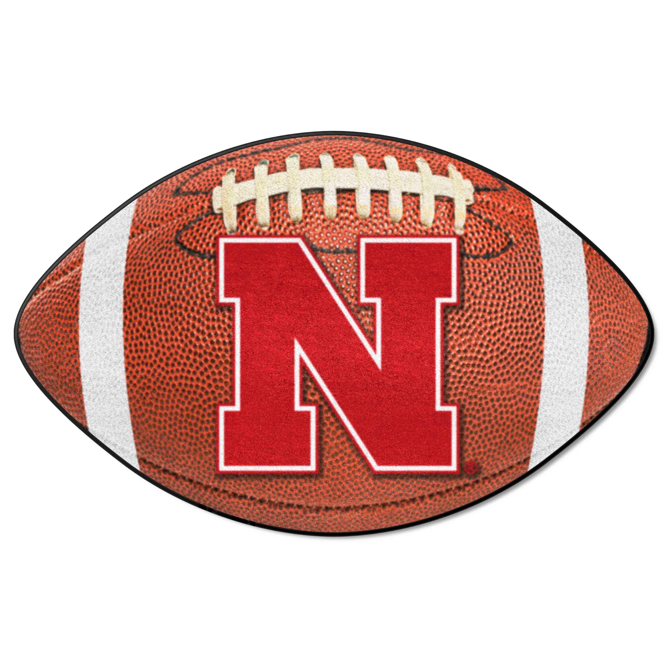 FANMATS 2879 Nebraska Cornhuskers Football Rug - 20.5in. x 32.5in. | Sports Fan Home Decor Rug and Tailgating Mat - N Primary Lo