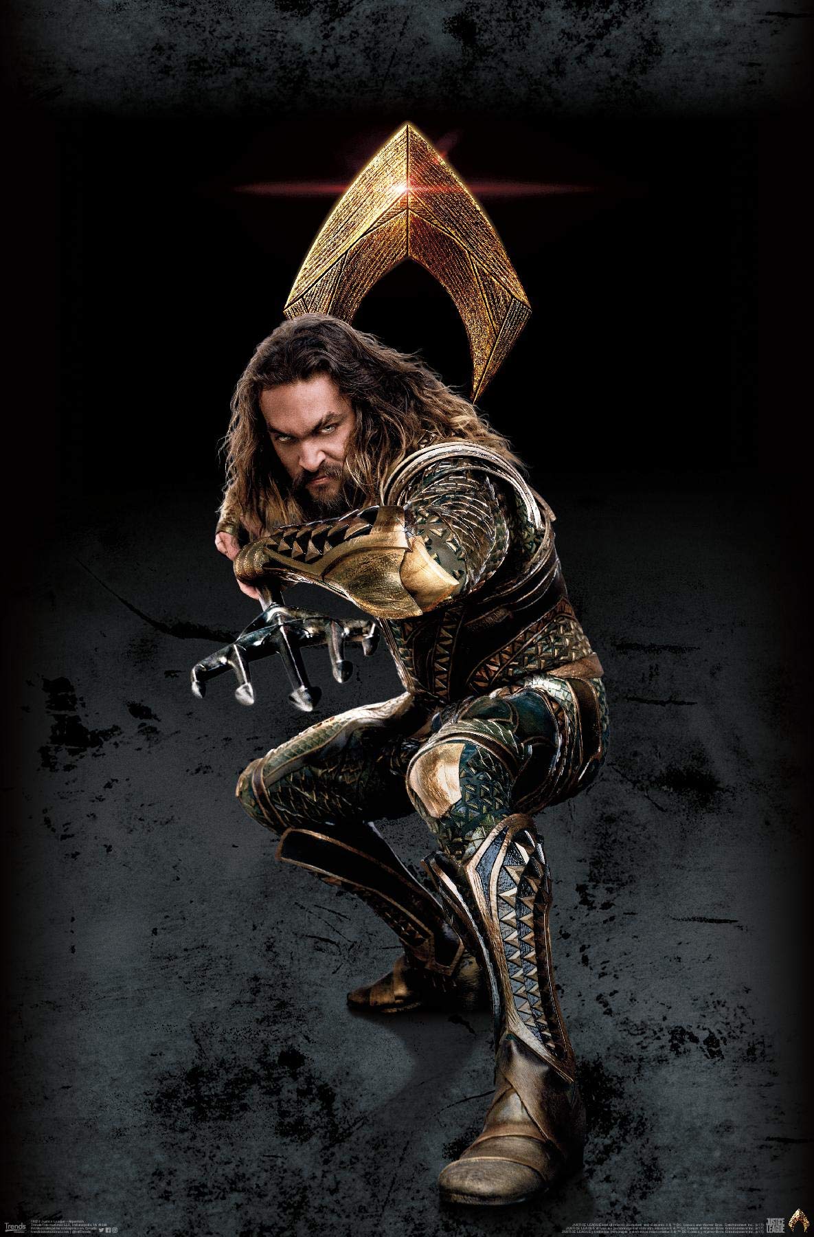 Trends International Dc Comics Movie - Justice League - Aquaman Wall Poster, 22.375'' X 34'', Premium Unframed Version