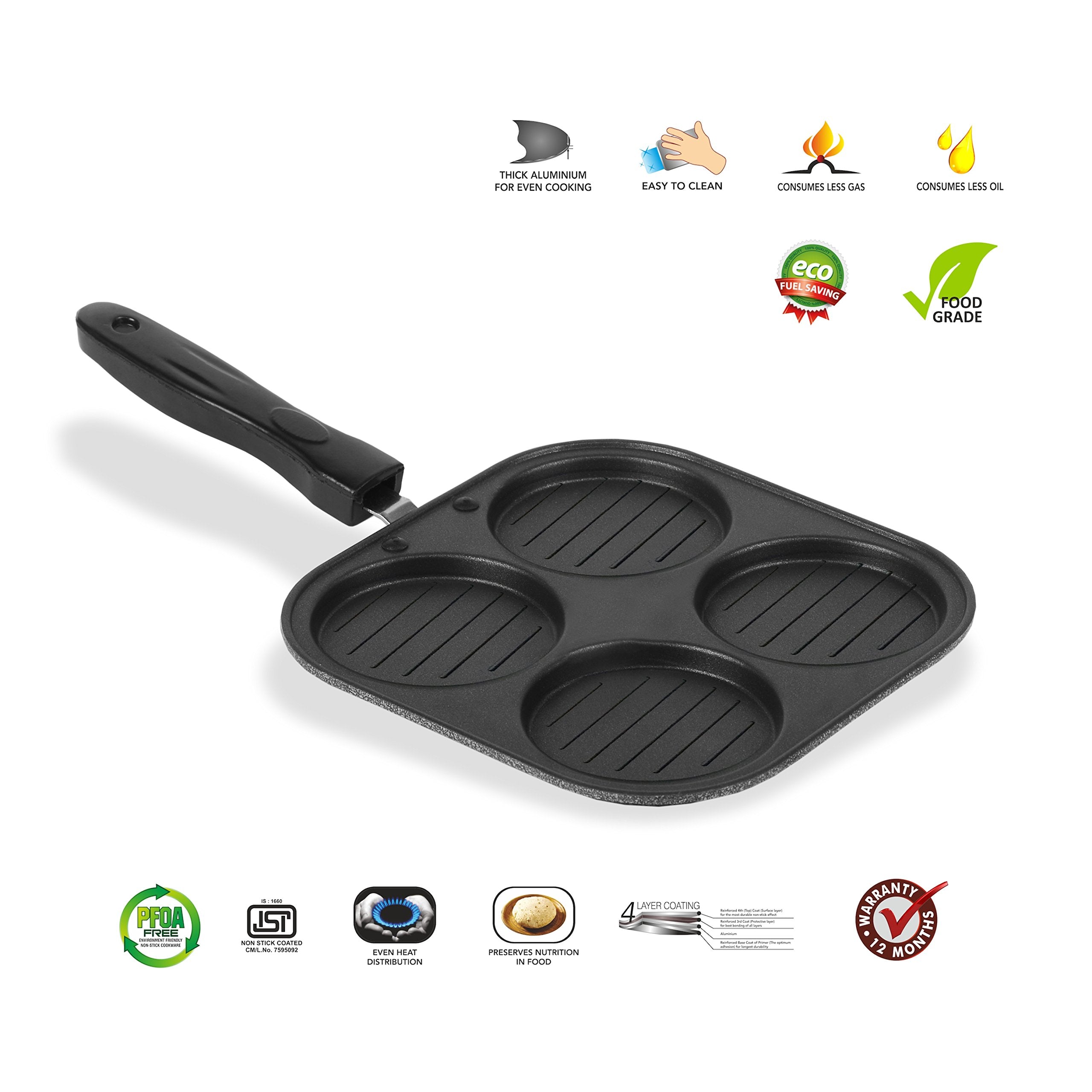Sumeet Nonstick Multi Snack Maker 4In 1