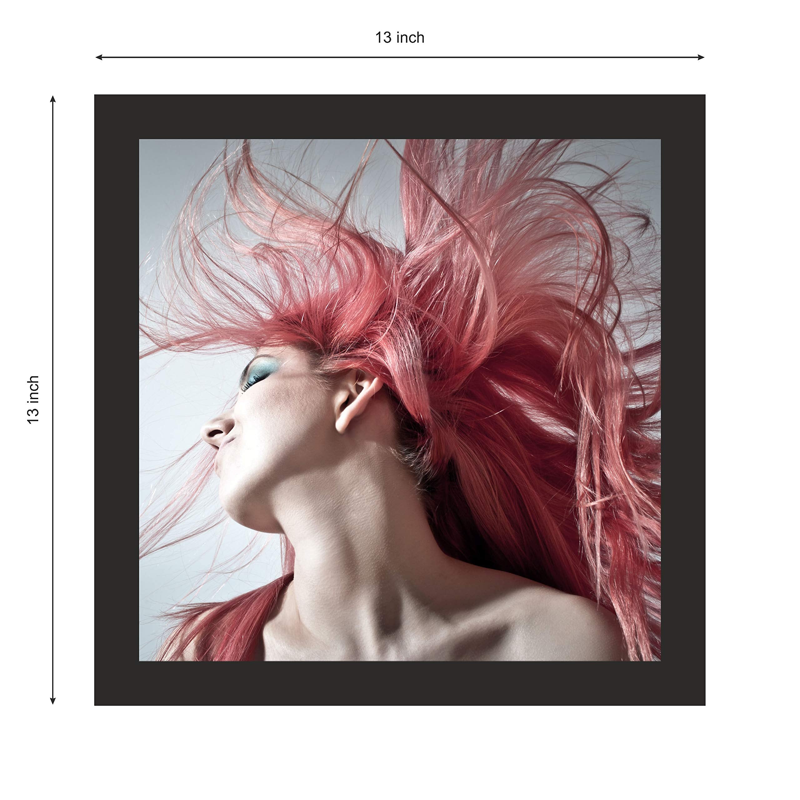 AGRADA - Framed Parlor Theme for Hair & Beauty Salon Wall Decor in Home, Beauty Salon Decorative Gift Item Digital Reprint Paint