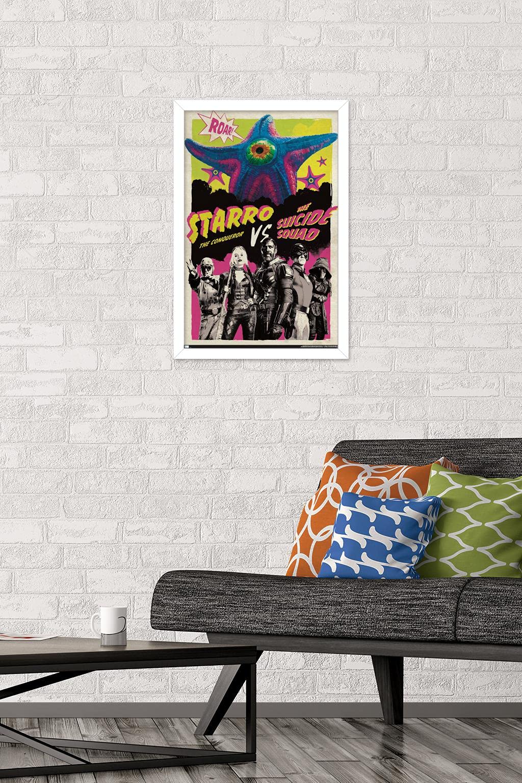 Trends International Dc Comics Movie The Suicide Squad - Starro The Conqueror Wall Poster, 14.72'' X 22.37'', White Framed Versi