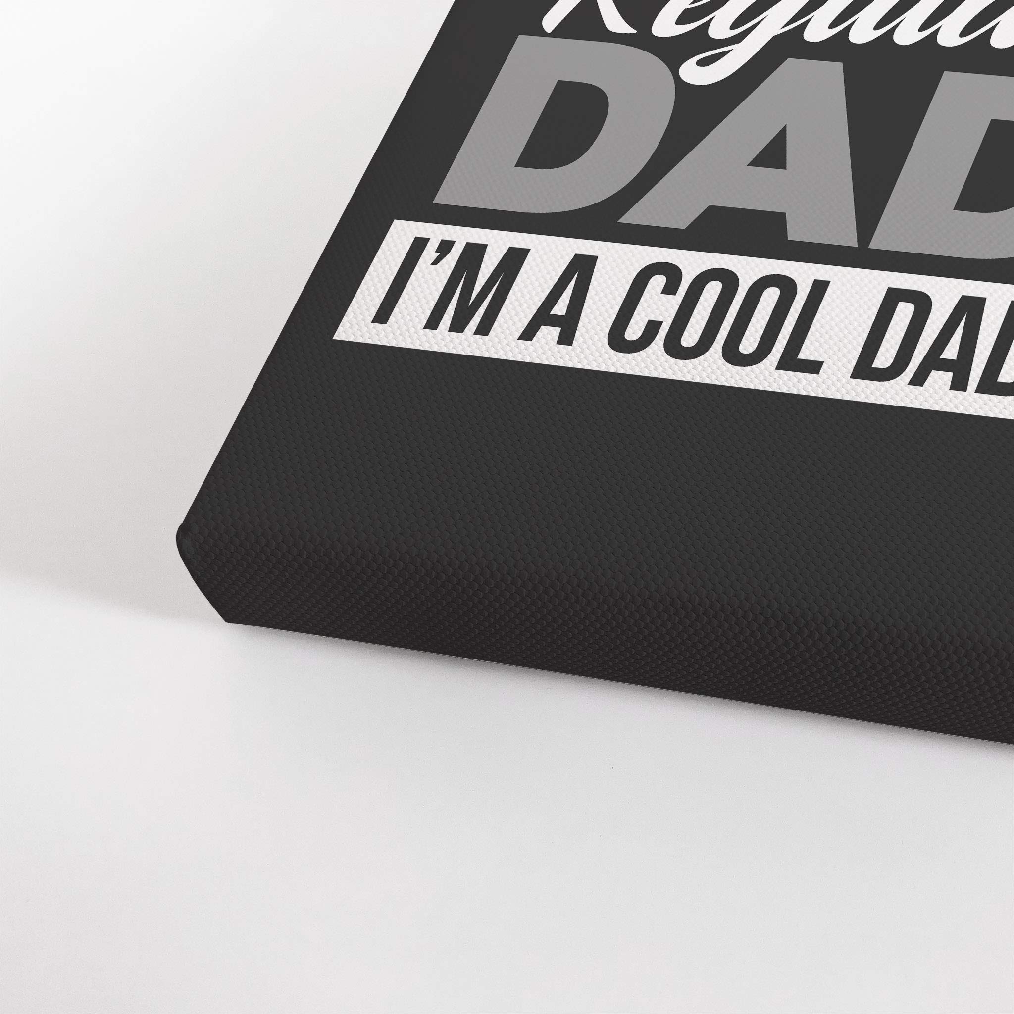 Smile Art Design Custom Photo Print Canvas Print With Your Photo Personalized Photo I'M Not A Regular Dad I'M A Cool Dad Quote P