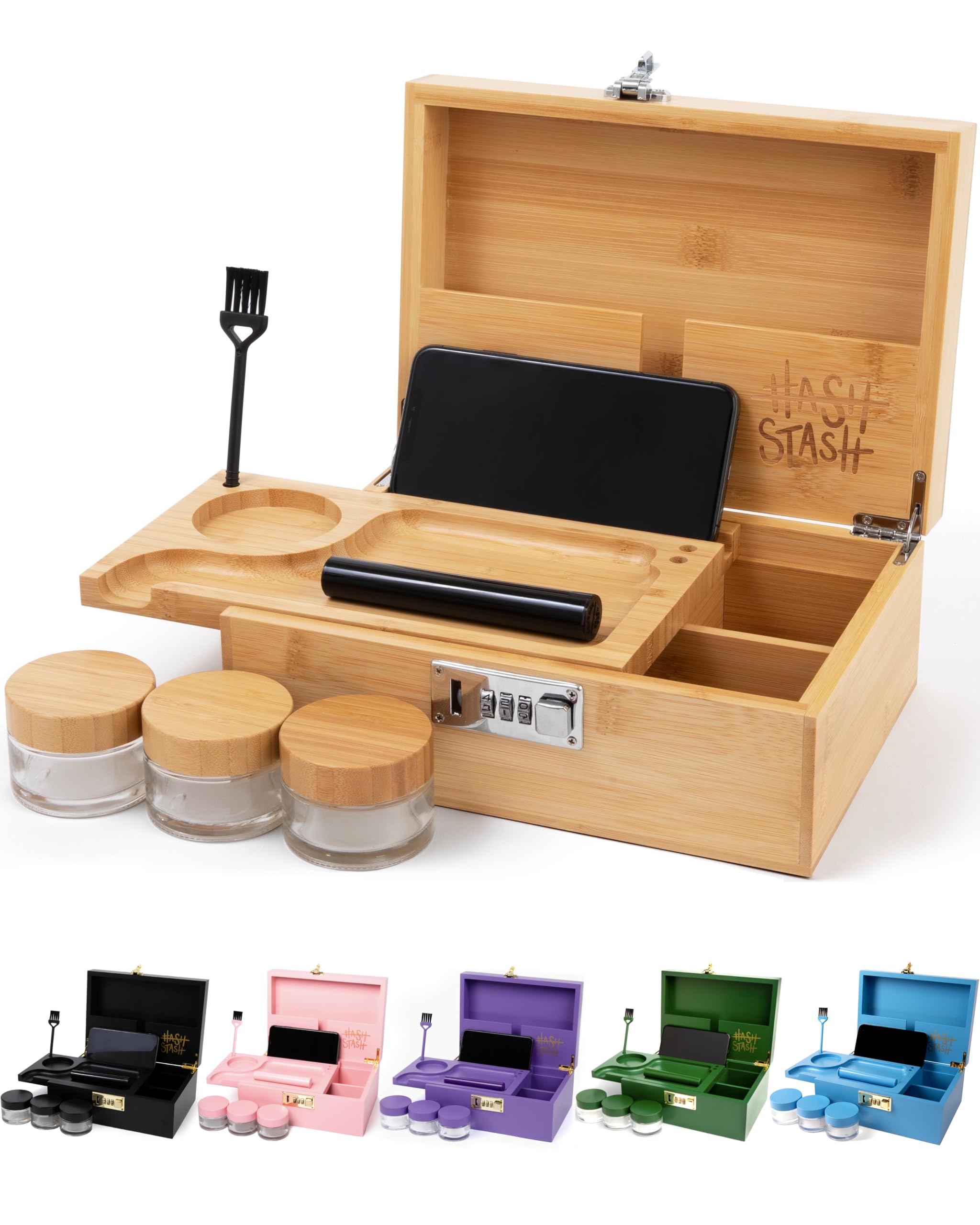 Hashstash - The Og Storage Box (Brown/Silver)