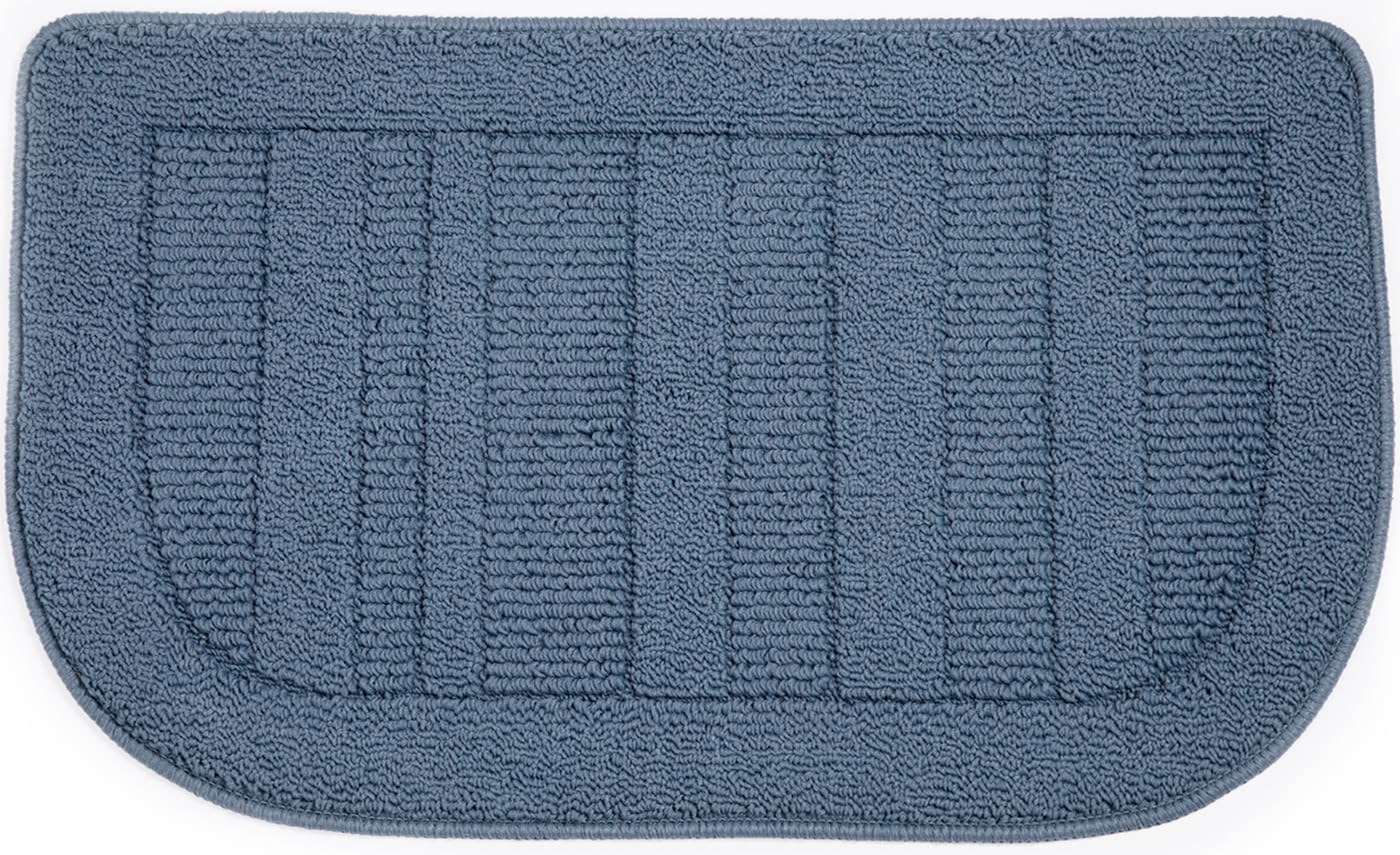 Beqhause 30X18 Inch Kitchen Rug Mat, Durable Anti-Slip Absorbent Dirt-Resistant Pet Mat Machine Washable (Blue)