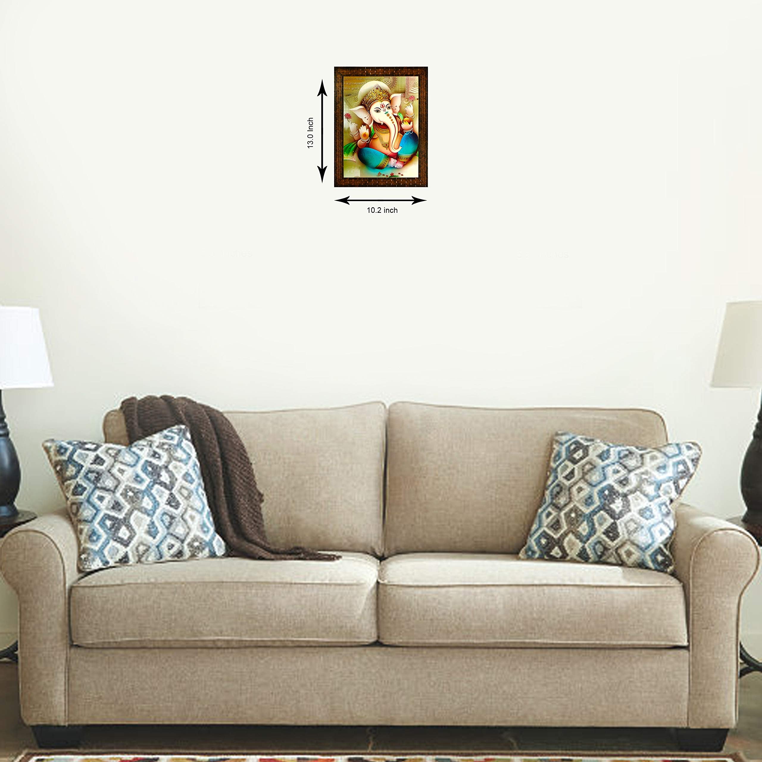 Indianara Religious Painting -Synthetic Wood, 27x30.5x1cm, Multicolour (GB7)