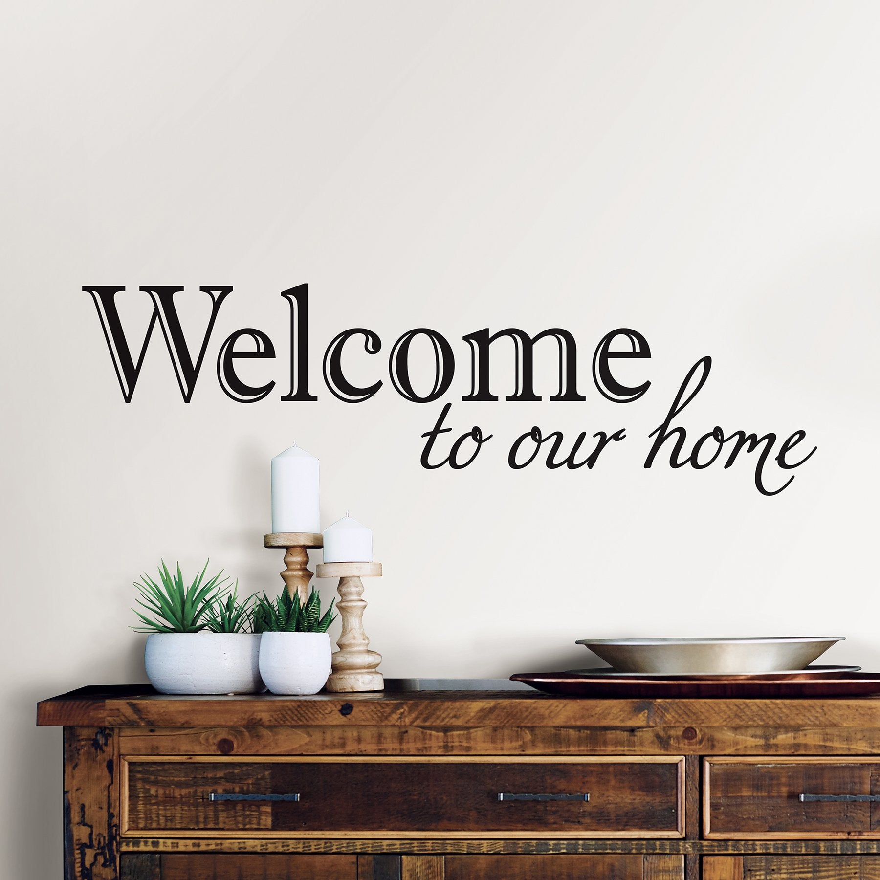 Wallpops Wpq2487 Welcome Quote Wall Decal, Multicolor