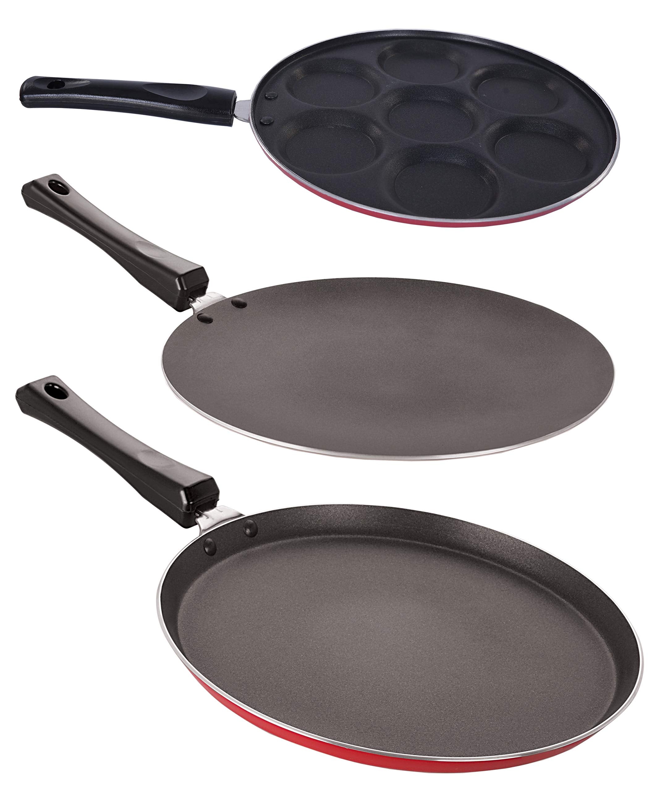Nirlon NonStick Gas Compatible Aluminium Cookware Combo Gift Item Set With Multi Color