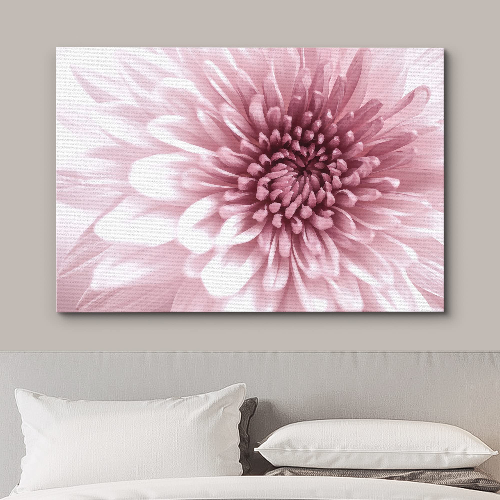 Wall26 Canvas Print Wall Art Close Up Details Of Pink Chrysanthemum Flowers Floral Botanical Photography Modern Art Chic Scenic