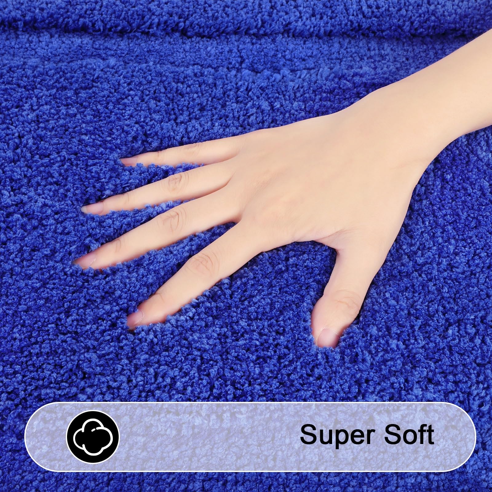 Shacos Super Soft Bathroom Rugs Set Of 2 Pieces 20X32 Inch Microfiber Bath Mat Non Slip Plush Bath Rug Absorbent Bathroom Carpet