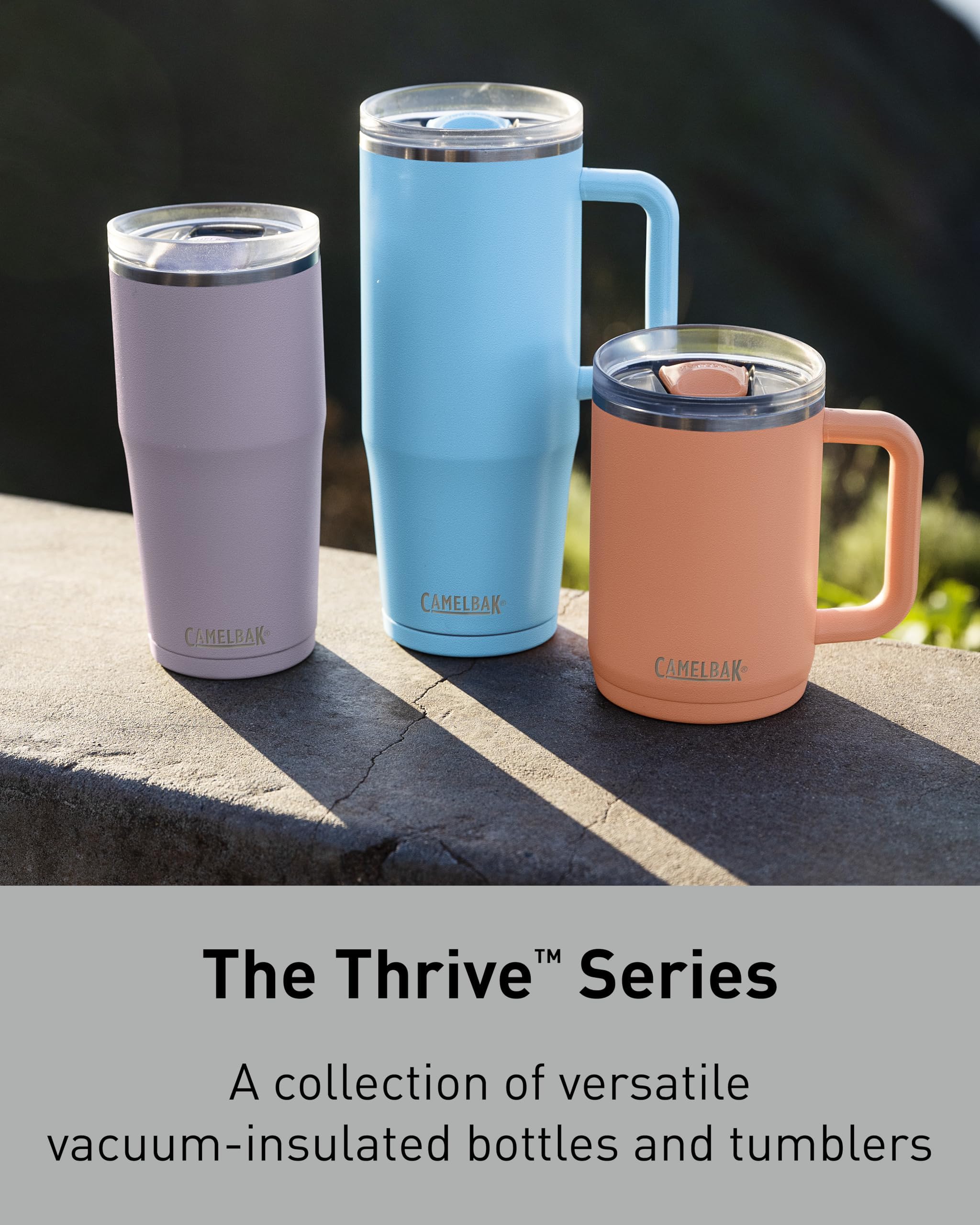 Camelbak Thrive Leak-Proof 32 Oz Stainless Steel Mug For Travel, Coffee, Tea, Hot Beverages - Spill Proof Cup-Holder, Nordic Blu