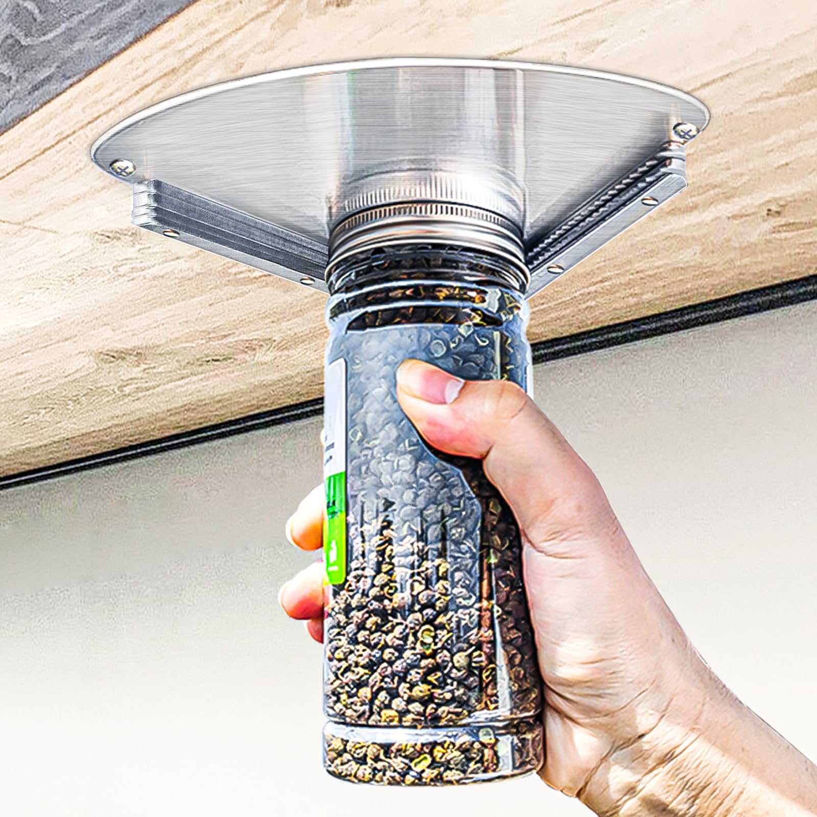 goldtree Stainless Steel Jar Opener Tool for Seniors, Fits 1" to 5" Lids, Easy Grip, Model GT-230111
