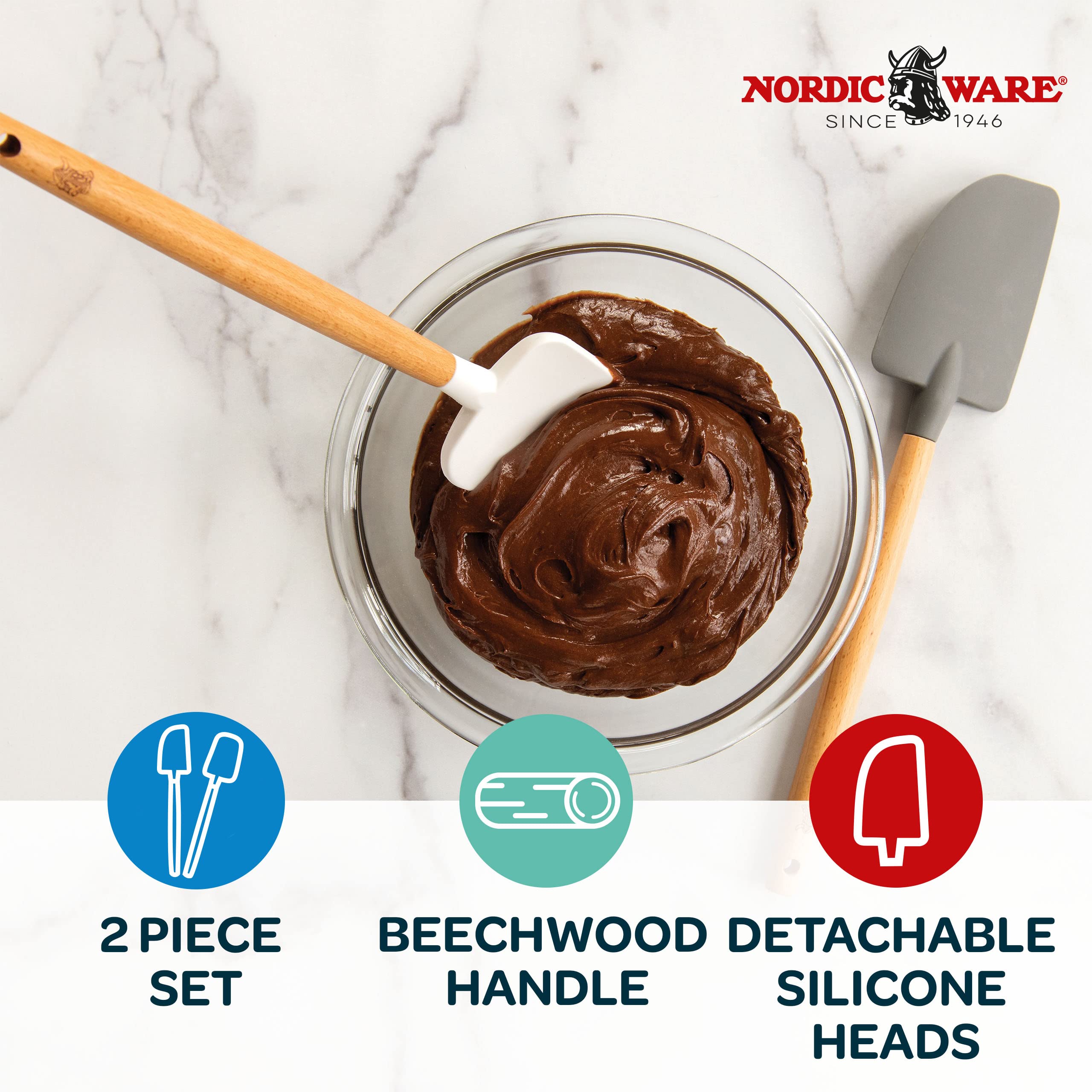 Nordic Ware Large Spatula Set, Multi