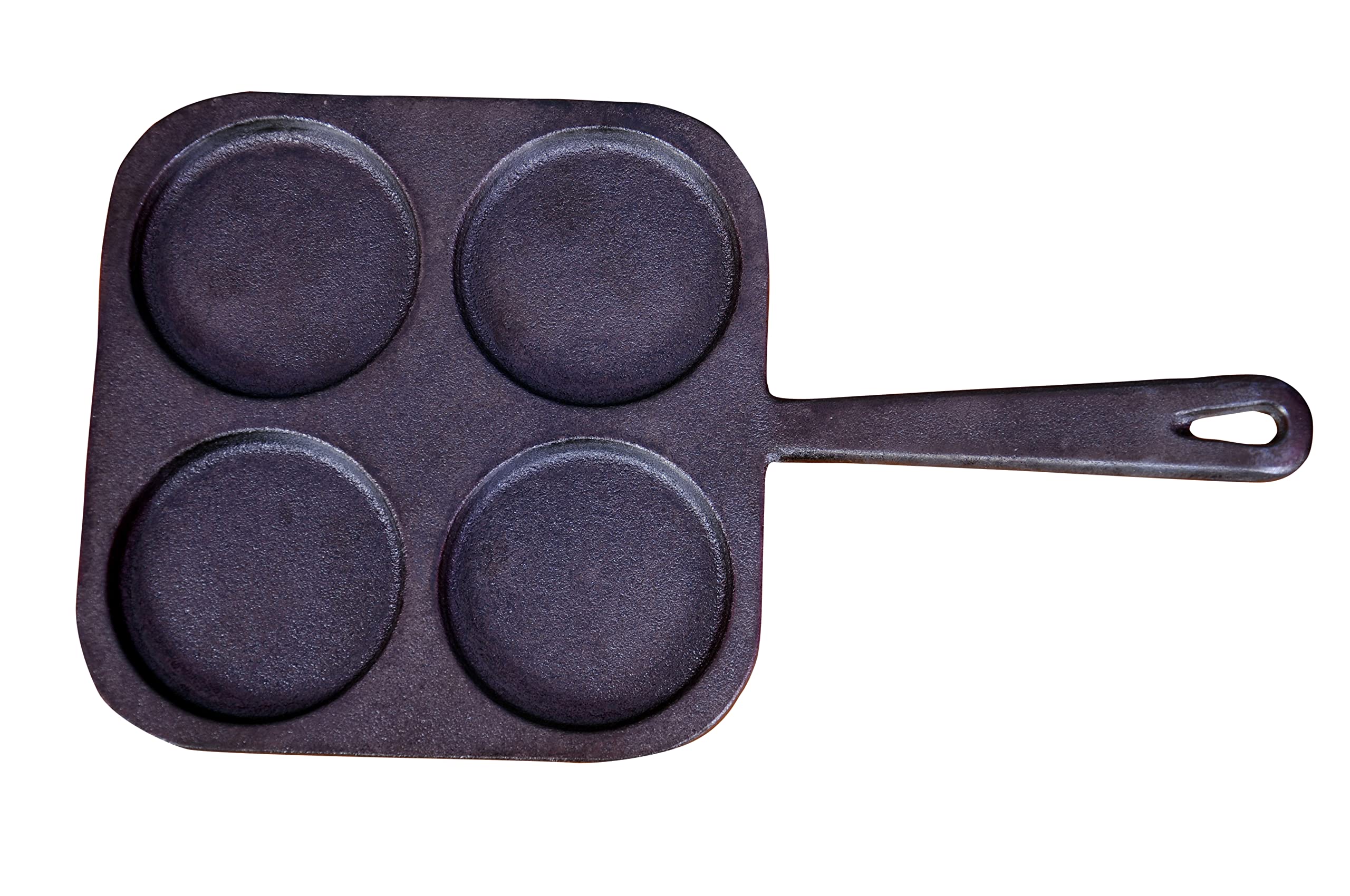 Rock Tawa 4Cv Mini Uttapam/Omelett/Pancake 7.5Inch Square Pre Seasoned Cast Iron Pan