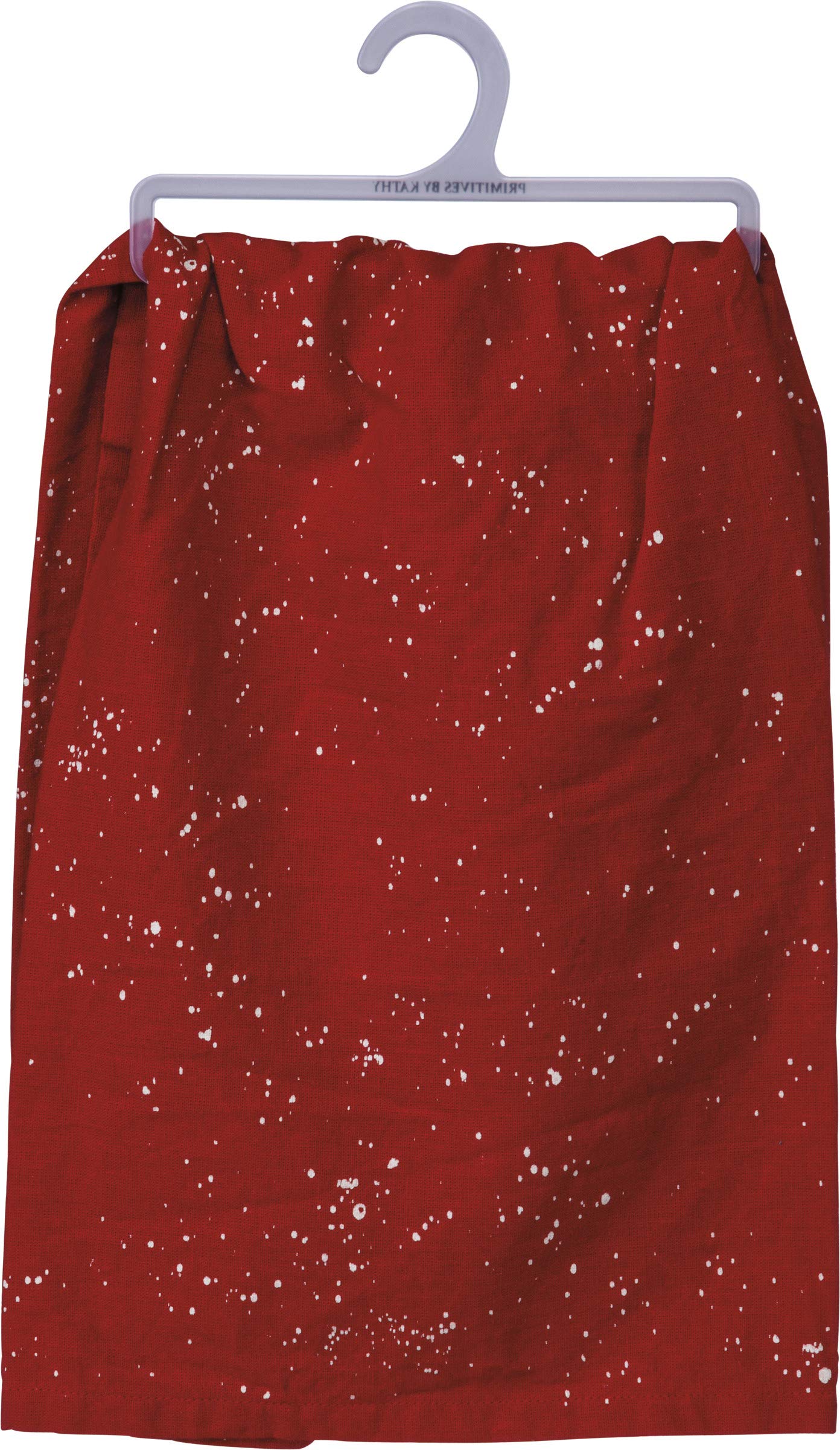 Pbk Primitives By Kathy 2 Piece Bundle Red Christmas Kitchen Towels, Merry Christmas And Let It Snow