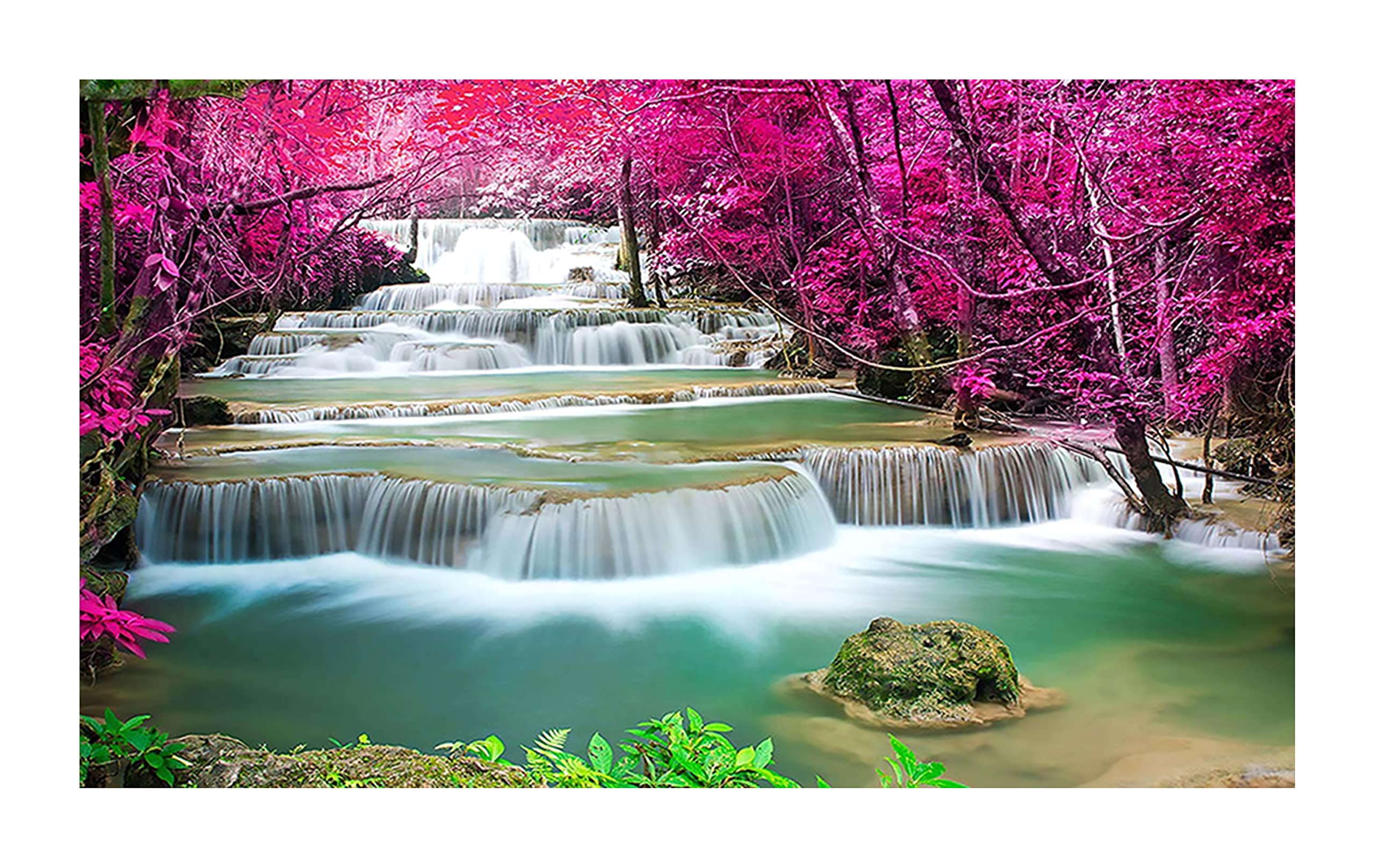 My D Square Vinyl Waterfall Wall Poster For Walls Living Main Room Bedroom Size 24 X 36 Inch Self Adhesive Wall Sticker Art Dnp1