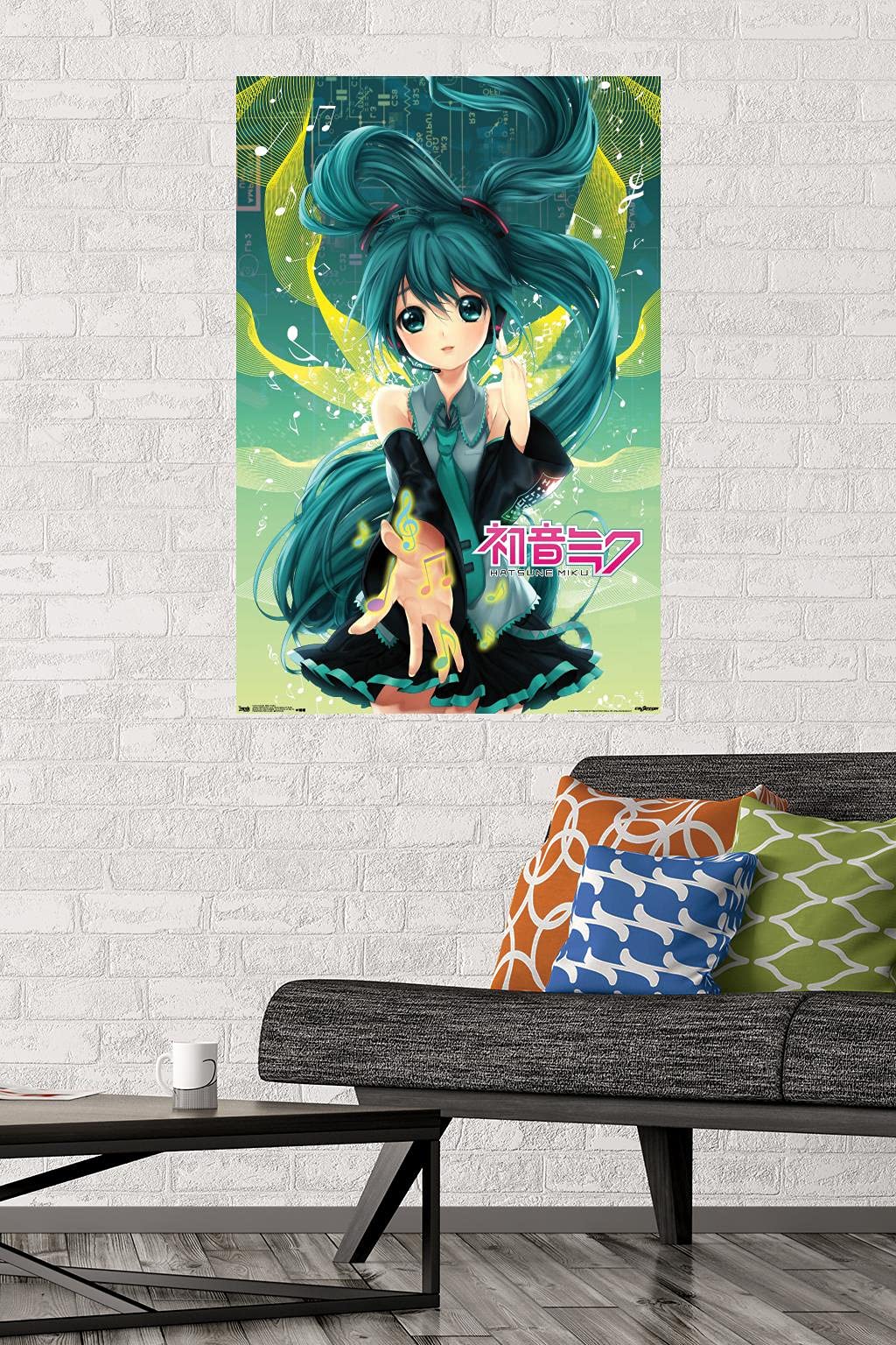 Trends International Hatsune Miku - Notes Wall Poster, 22.375'' X 34'', Premium Unframed Version