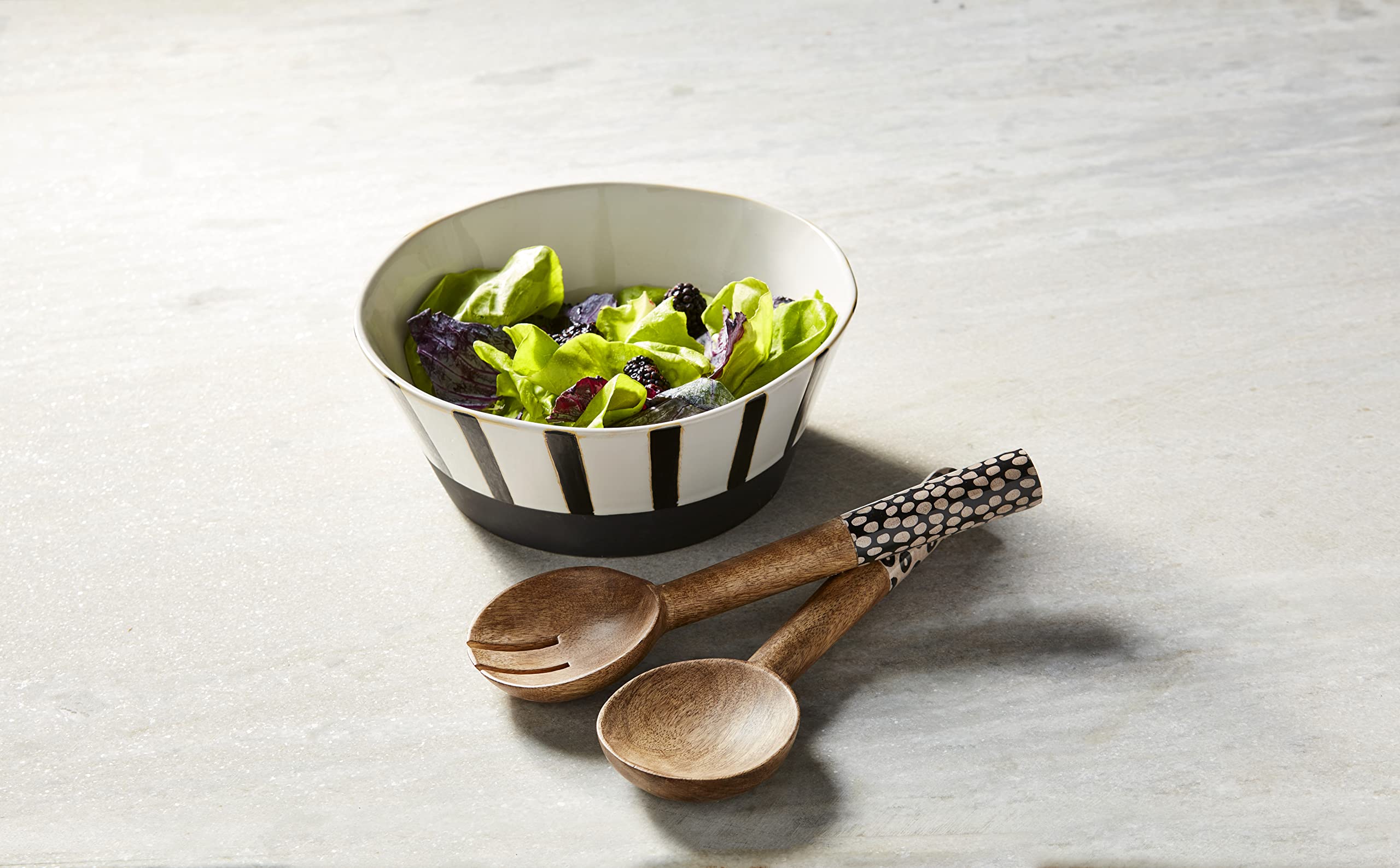 Mud Pie Utensil Holder, 3.5'' X 11'', Black