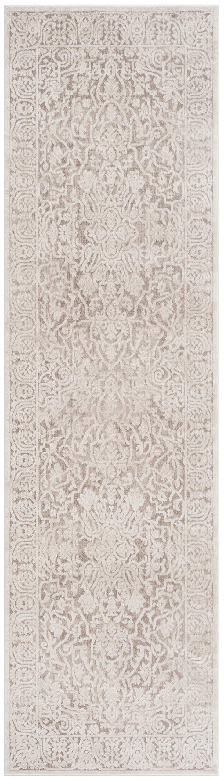 SAFAVIEH Reflection Collection Runner Rug - 23 x 6, Beige & Cream, Vintage Distressed Design, Non-Shedding & Easy Care, Ideal 